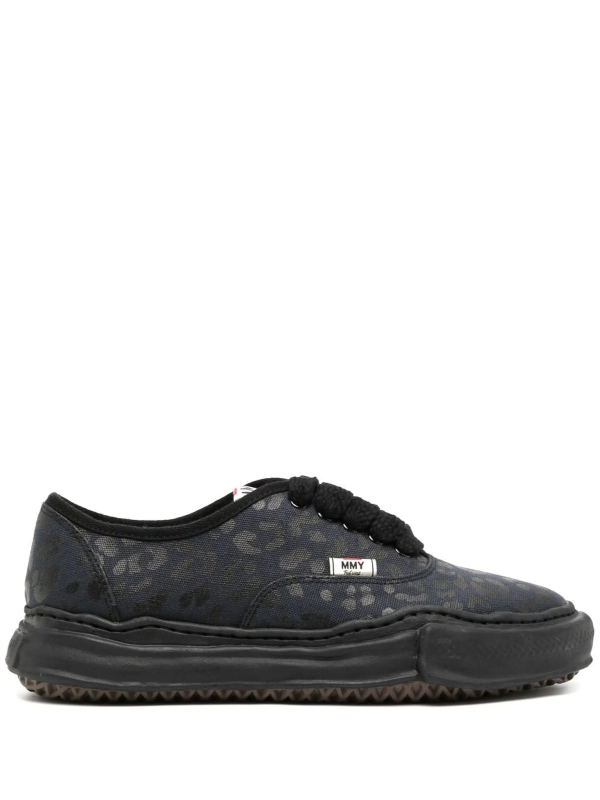 leopard-print low-top sneakers