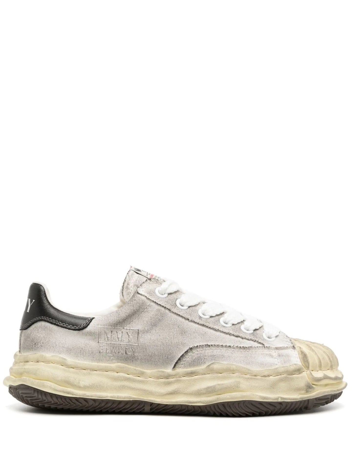 BLAKEY distressed canvas sneakers