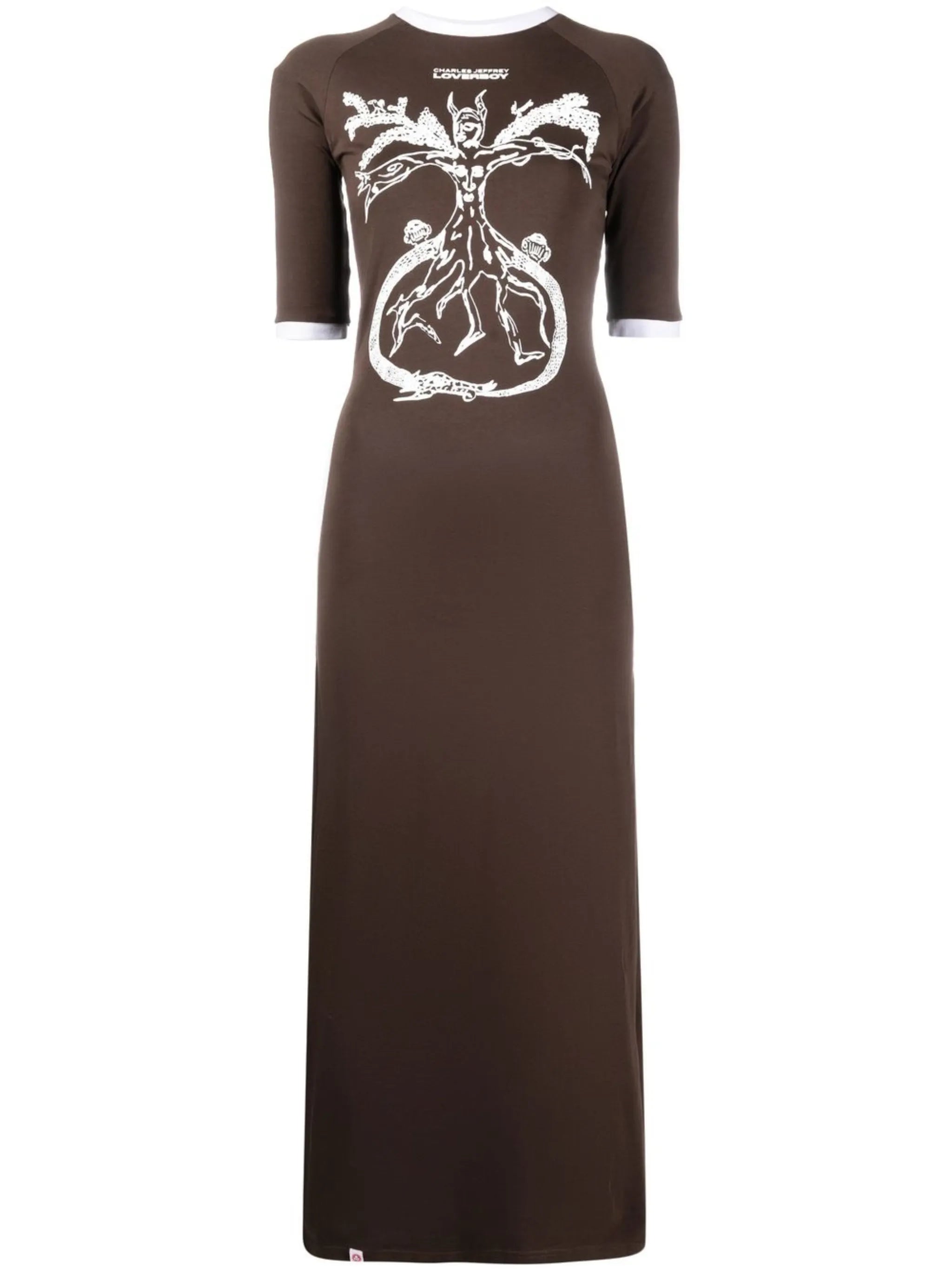 graphic-print organic-cotton dress