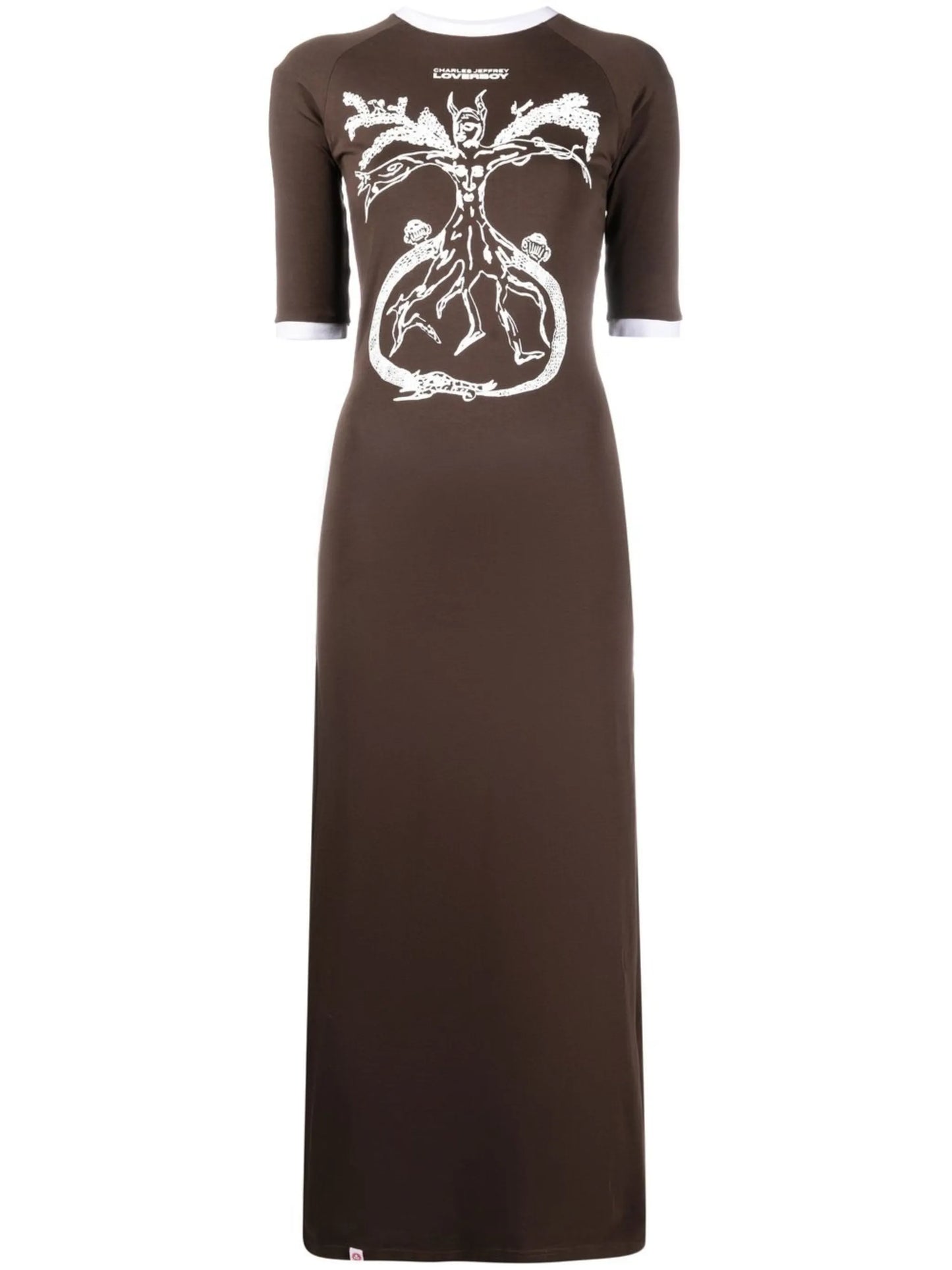 graphic-print organic-cotton dress
