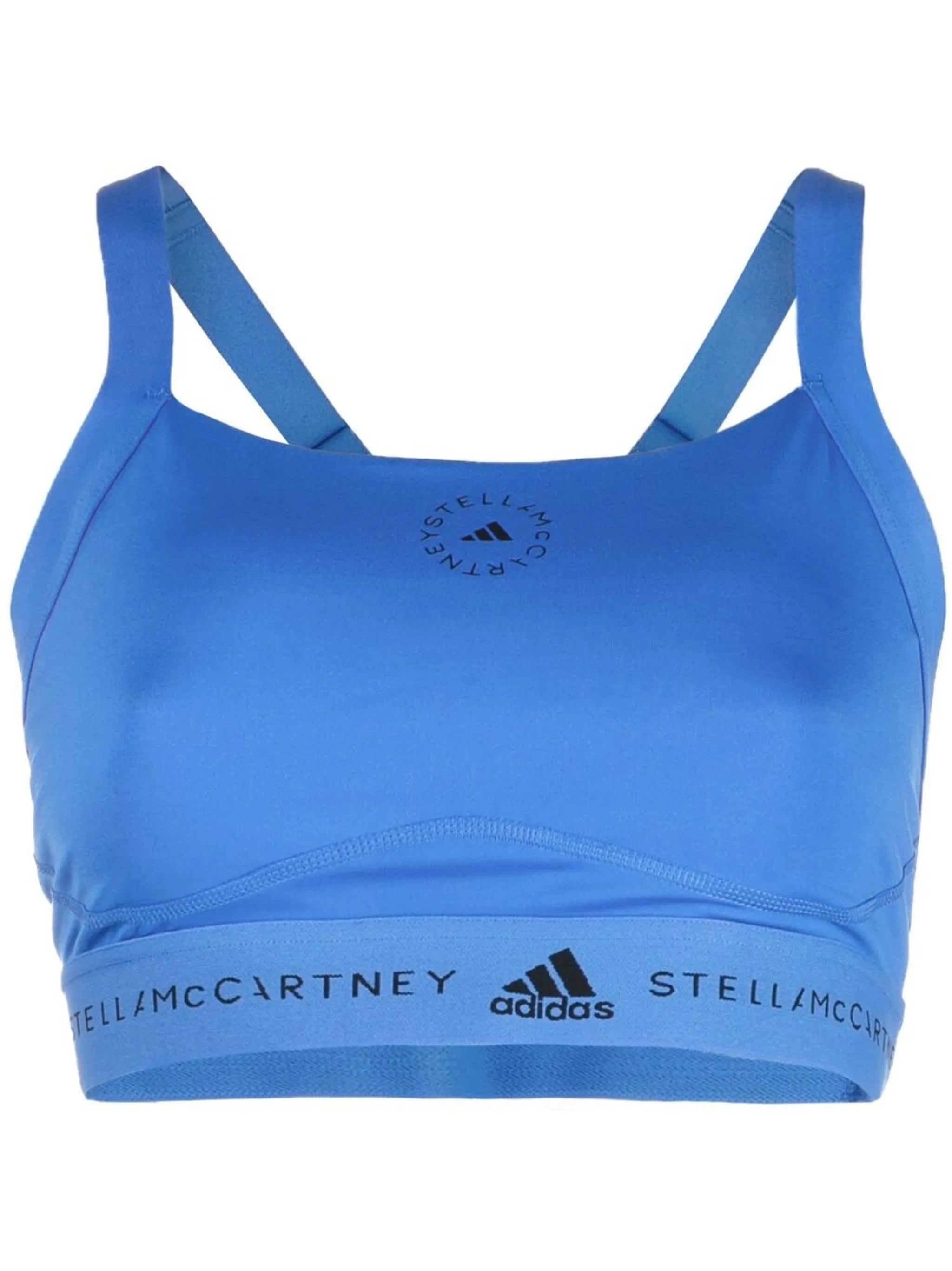 logo-print crop top