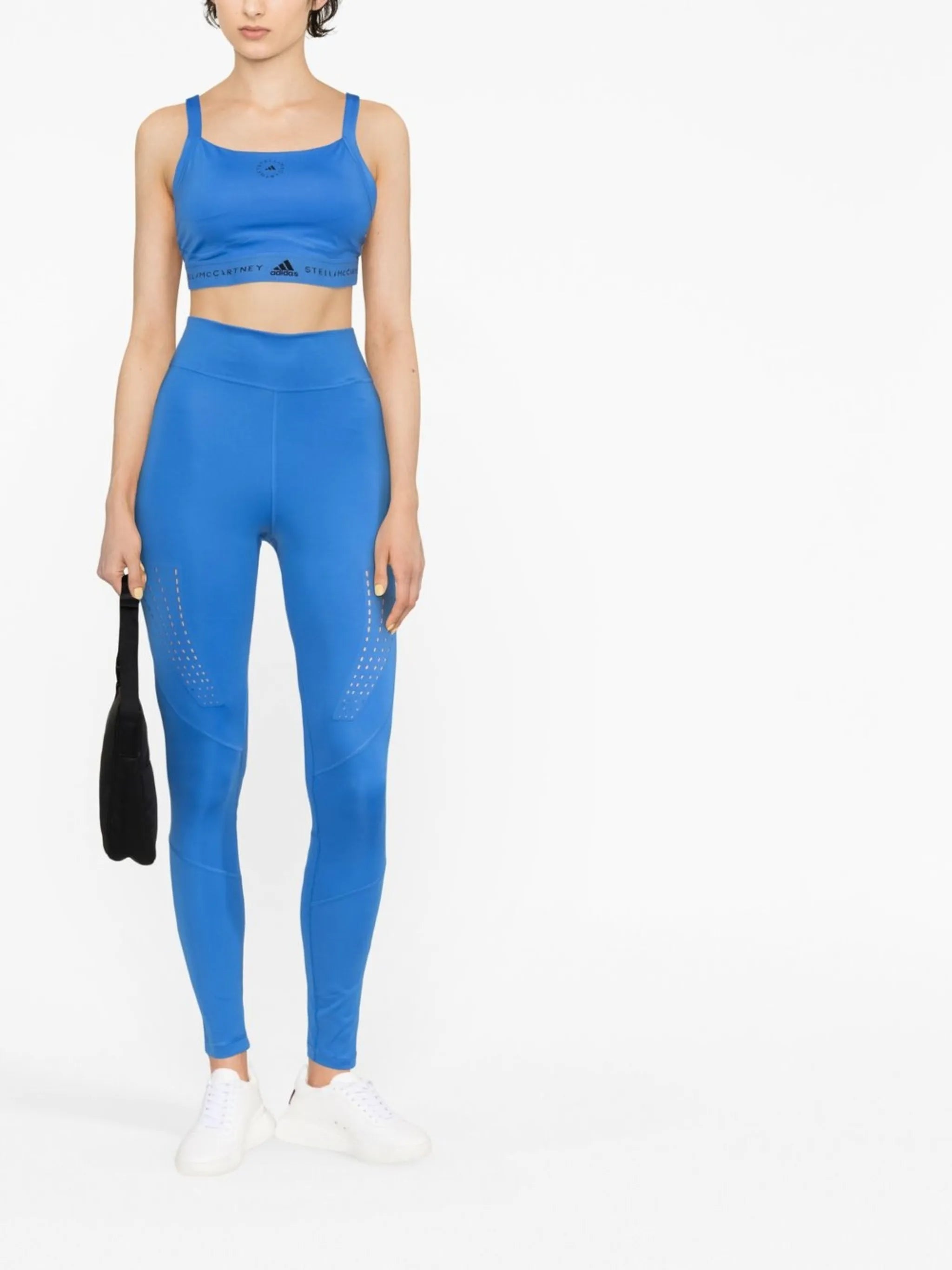 logo-print crop top