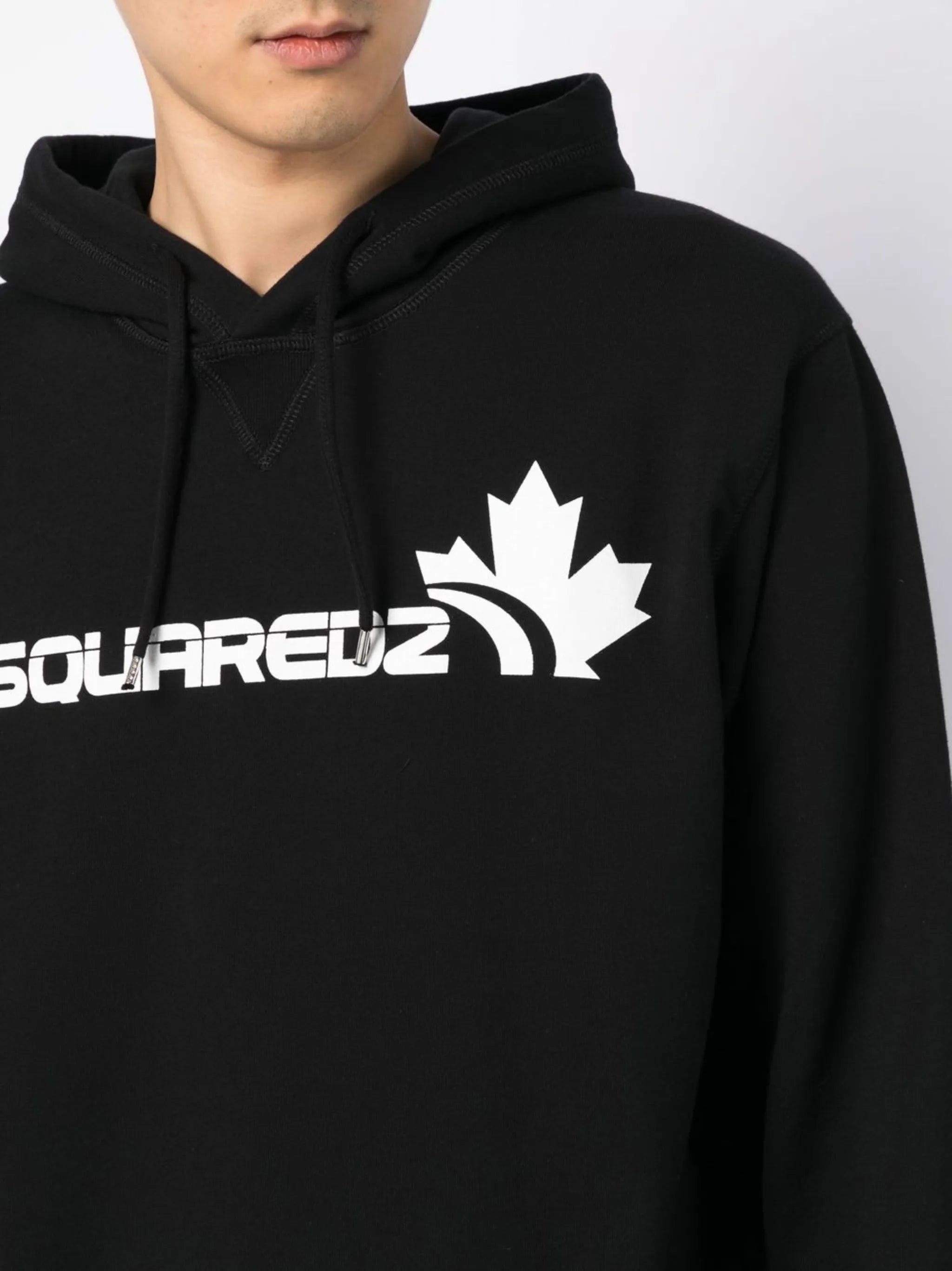 logo-print long-sleeve hoodie