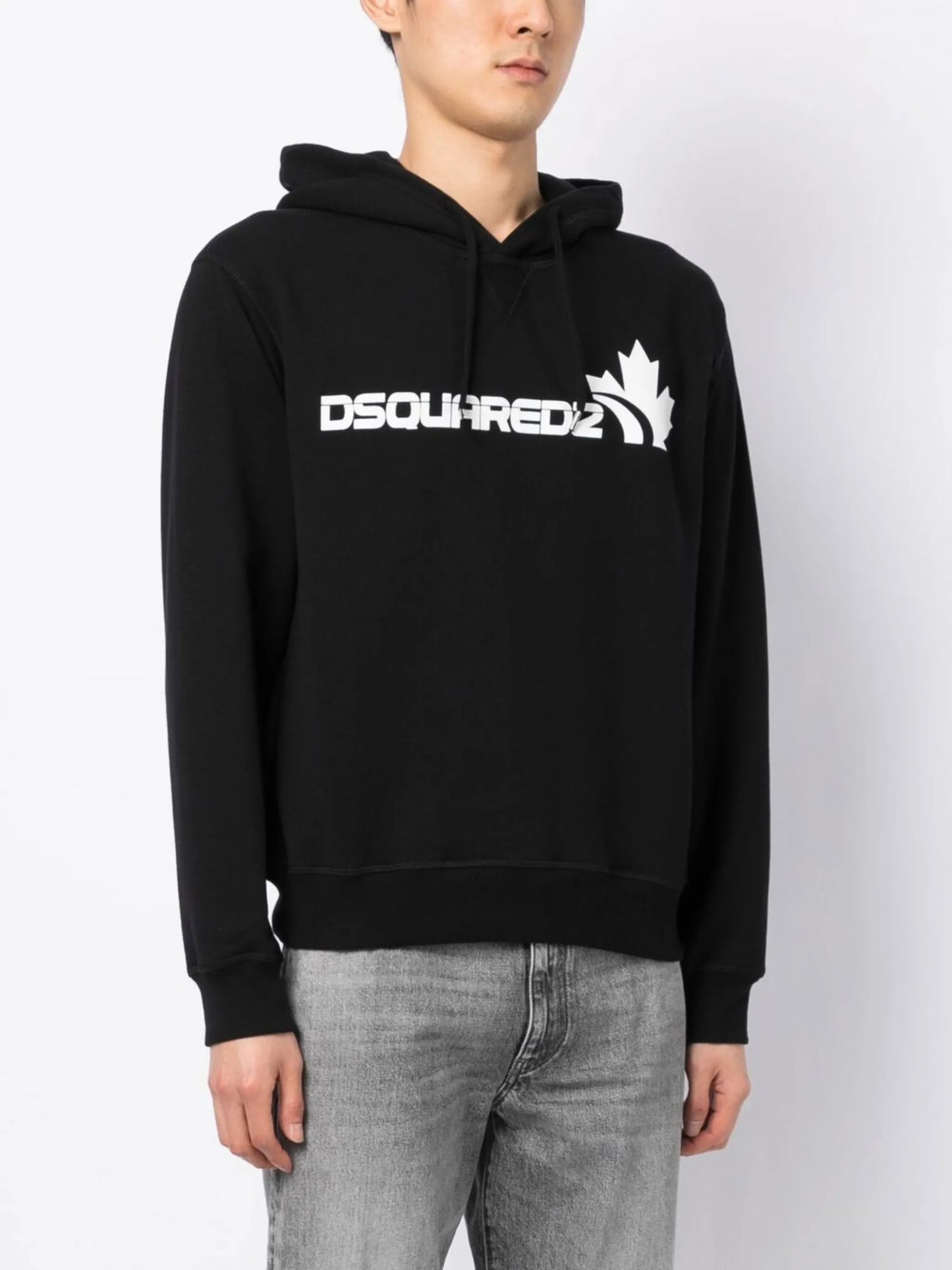 logo-print long-sleeve hoodie