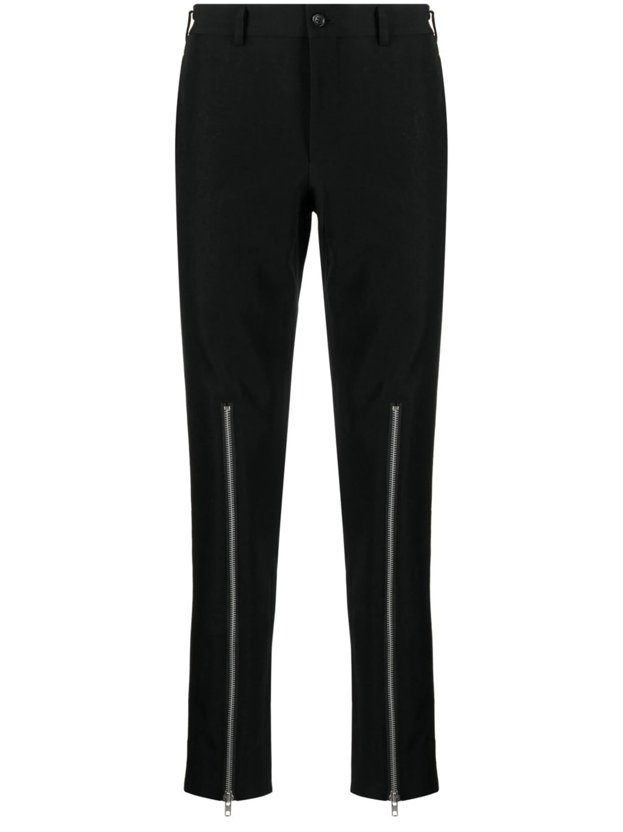 zip-detail skinny trousers