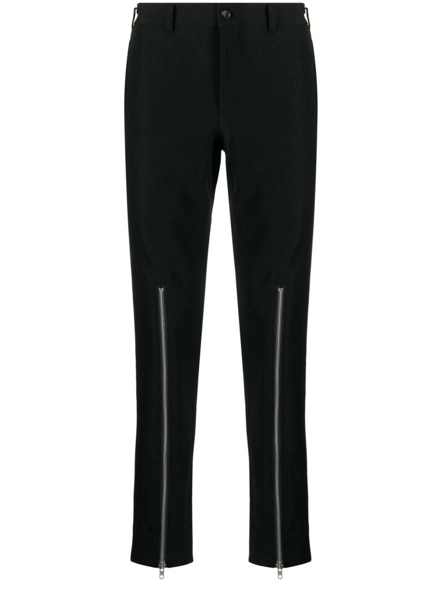 zip-detail skinny trousers