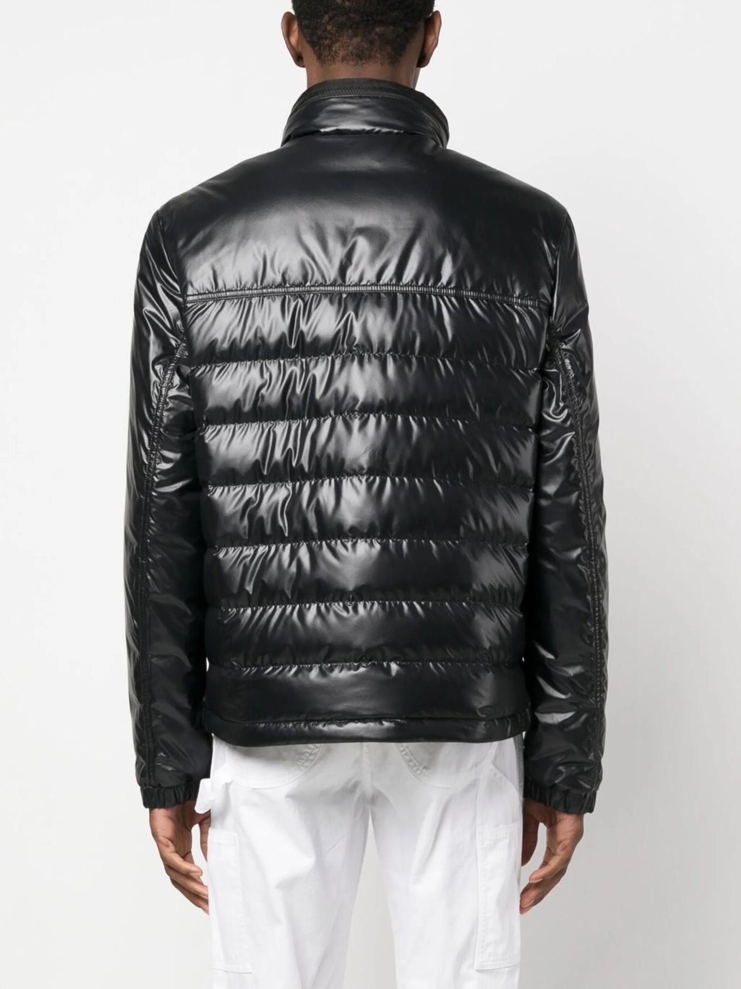 high-neck puffer jacket