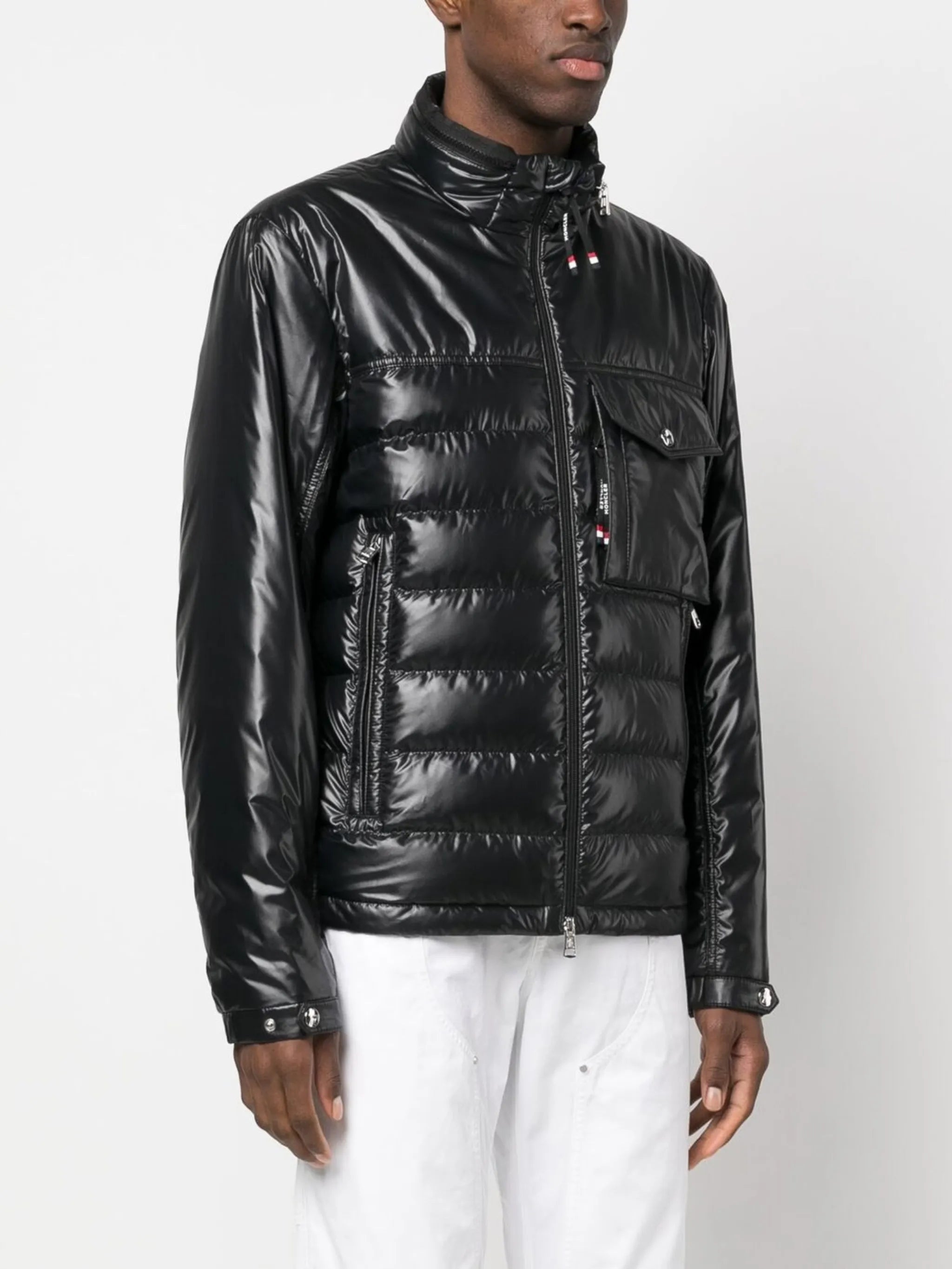 high-neck puffer jacket