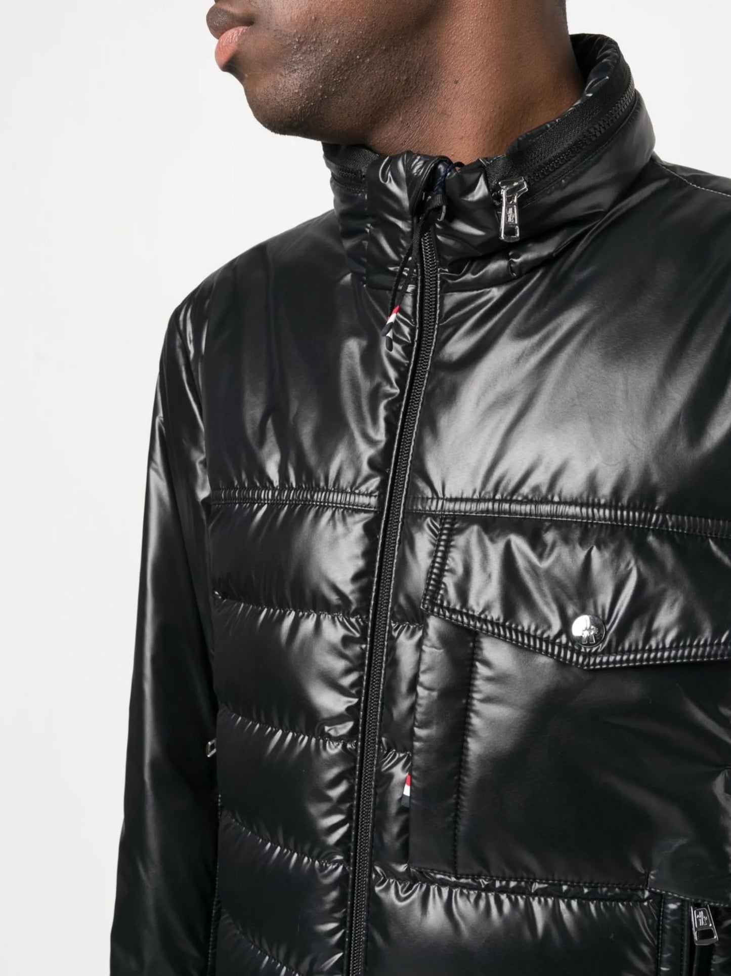 high-neck puffer jacket