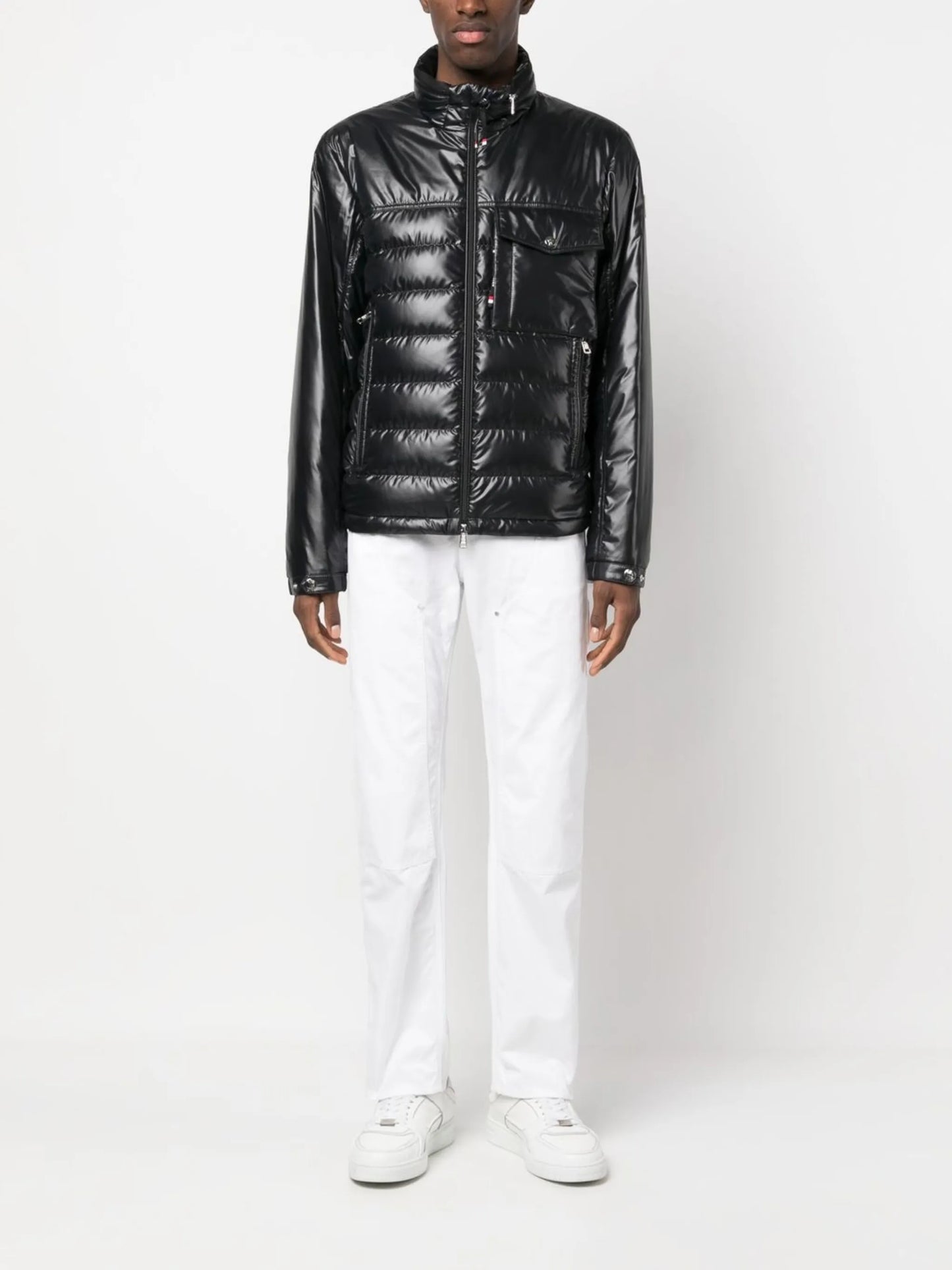 high-neck puffer jacket