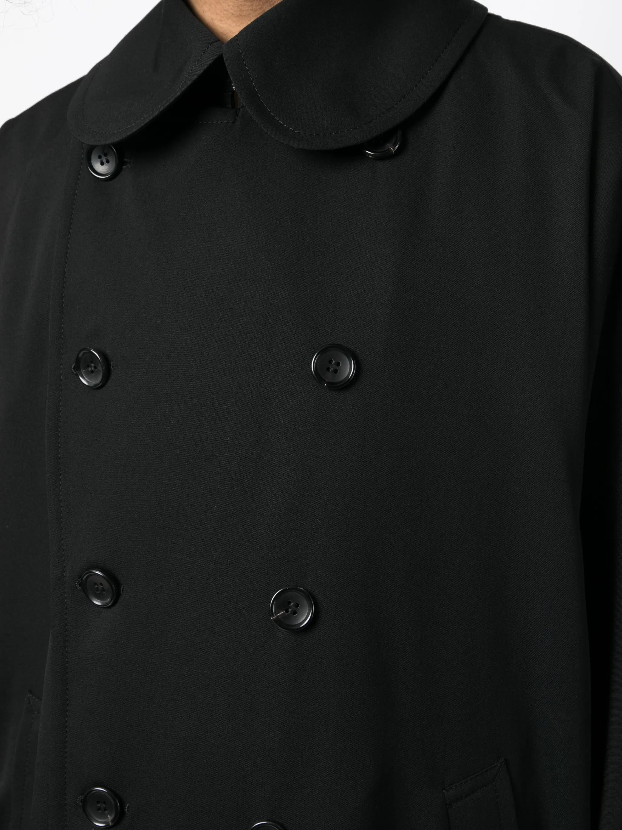 double-breasted wool coat
