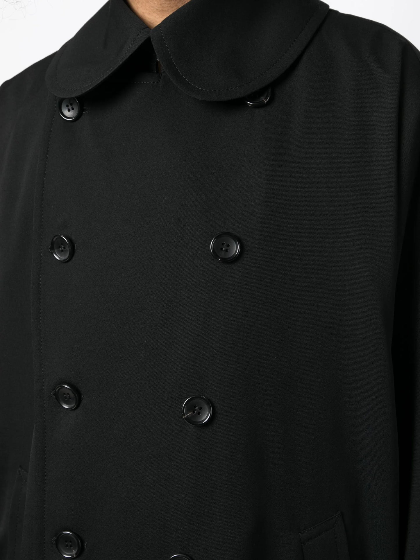 double-breasted wool coat