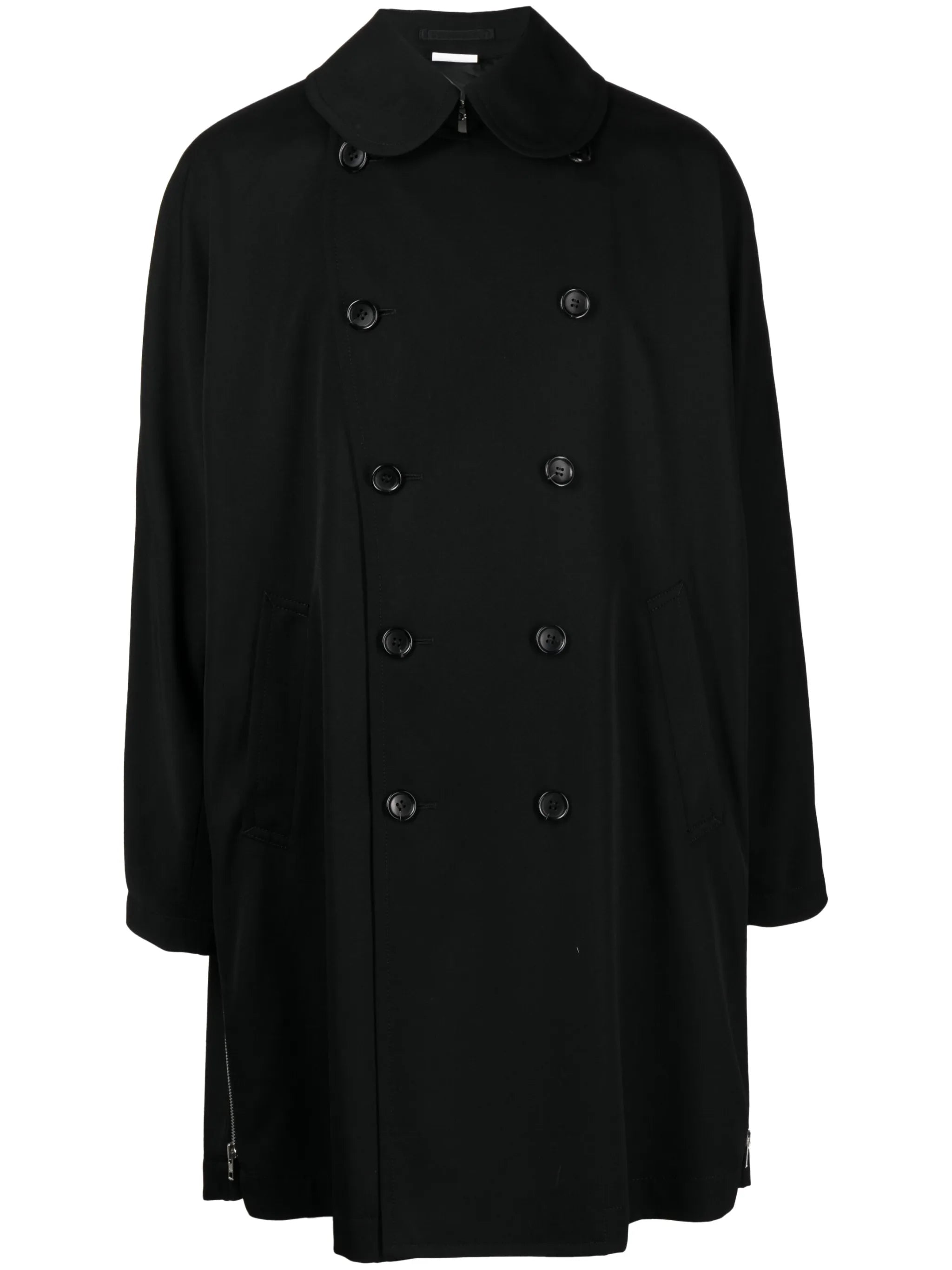 double-breasted wool coat