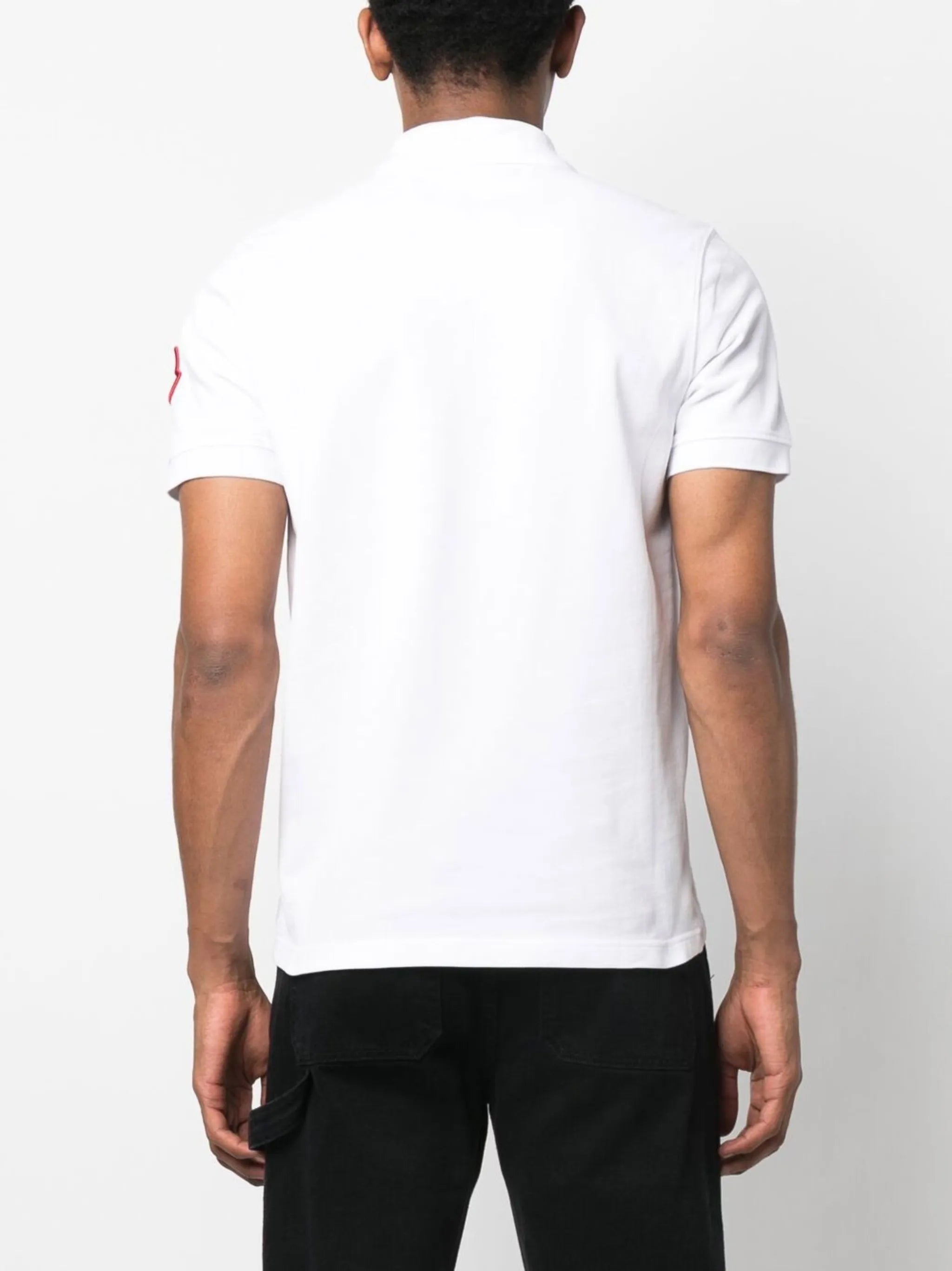 logo-patch short-sleeve polo shirt
