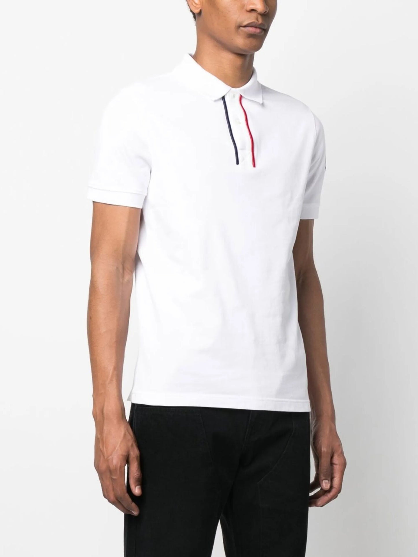logo-patch short-sleeve polo shirt