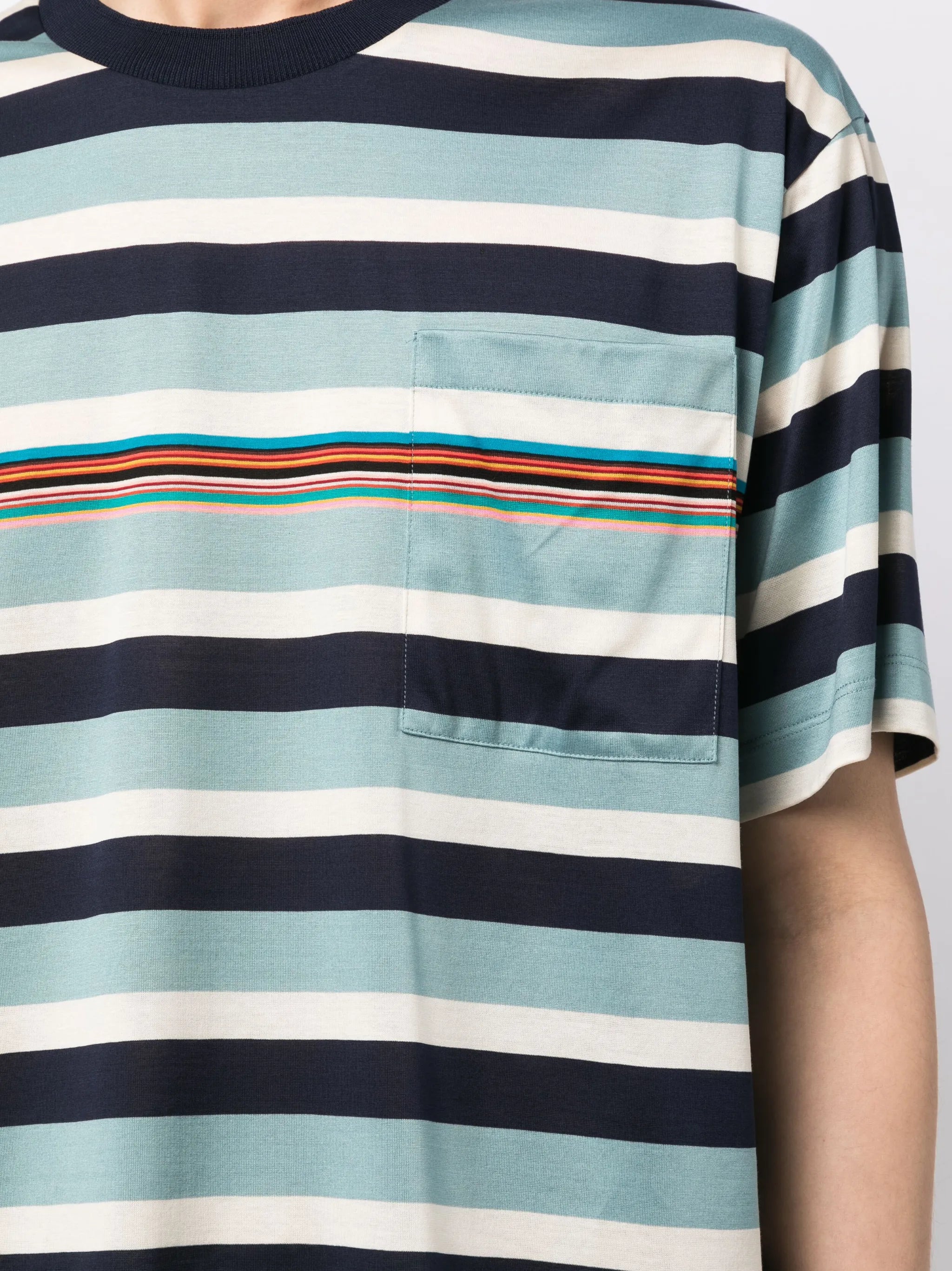 striped cotton T-shirt
