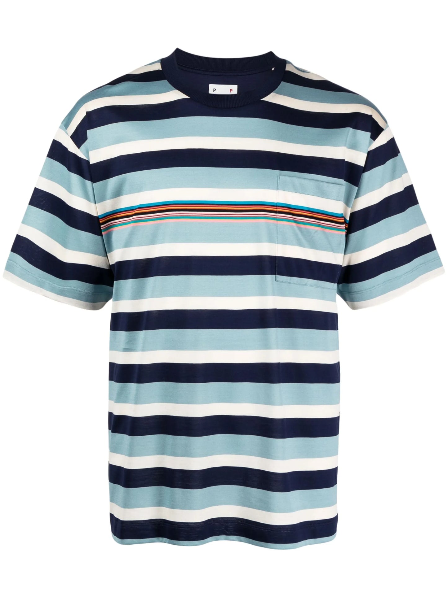striped cotton T-shirt
