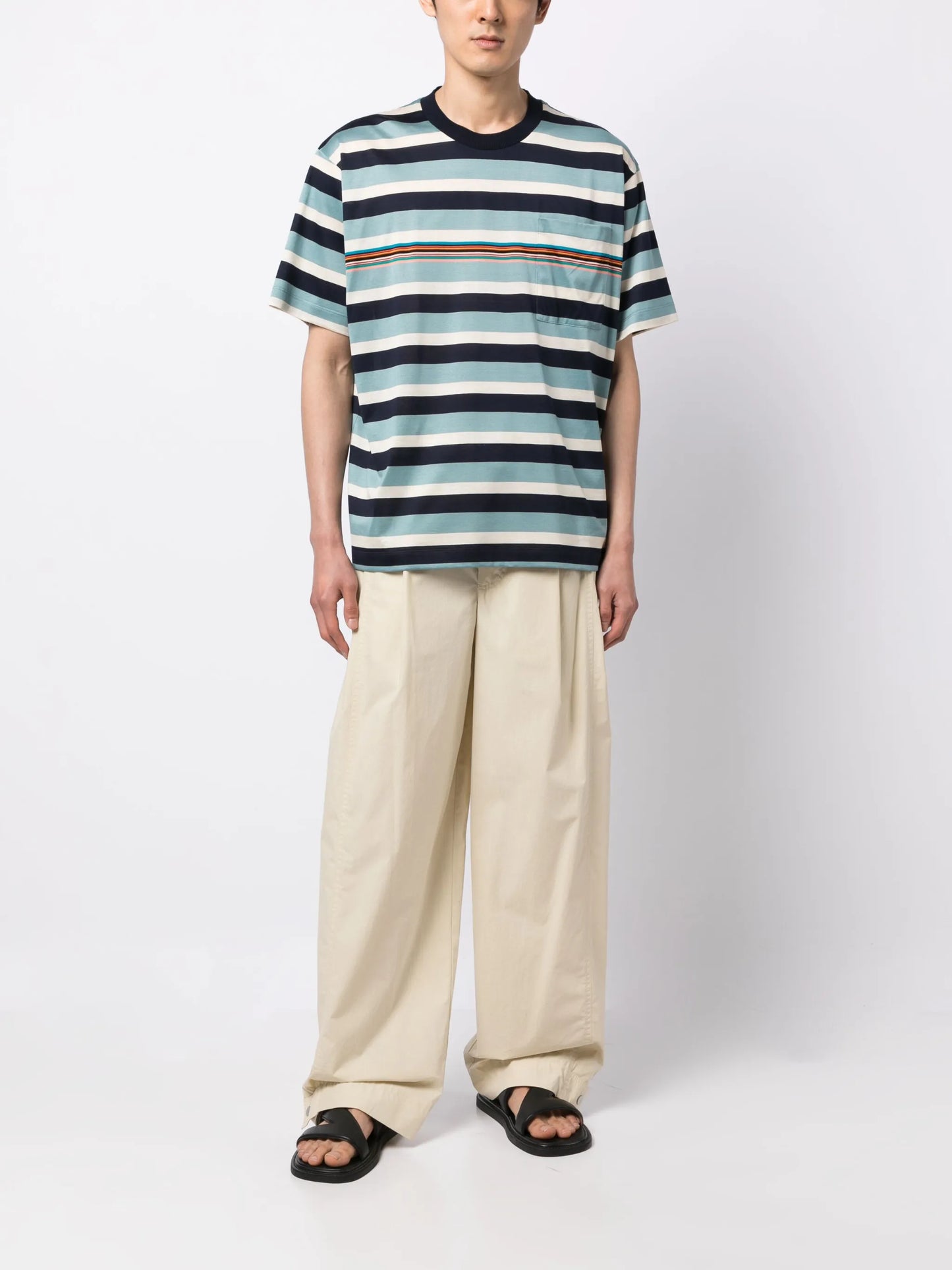 striped cotton T-shirt