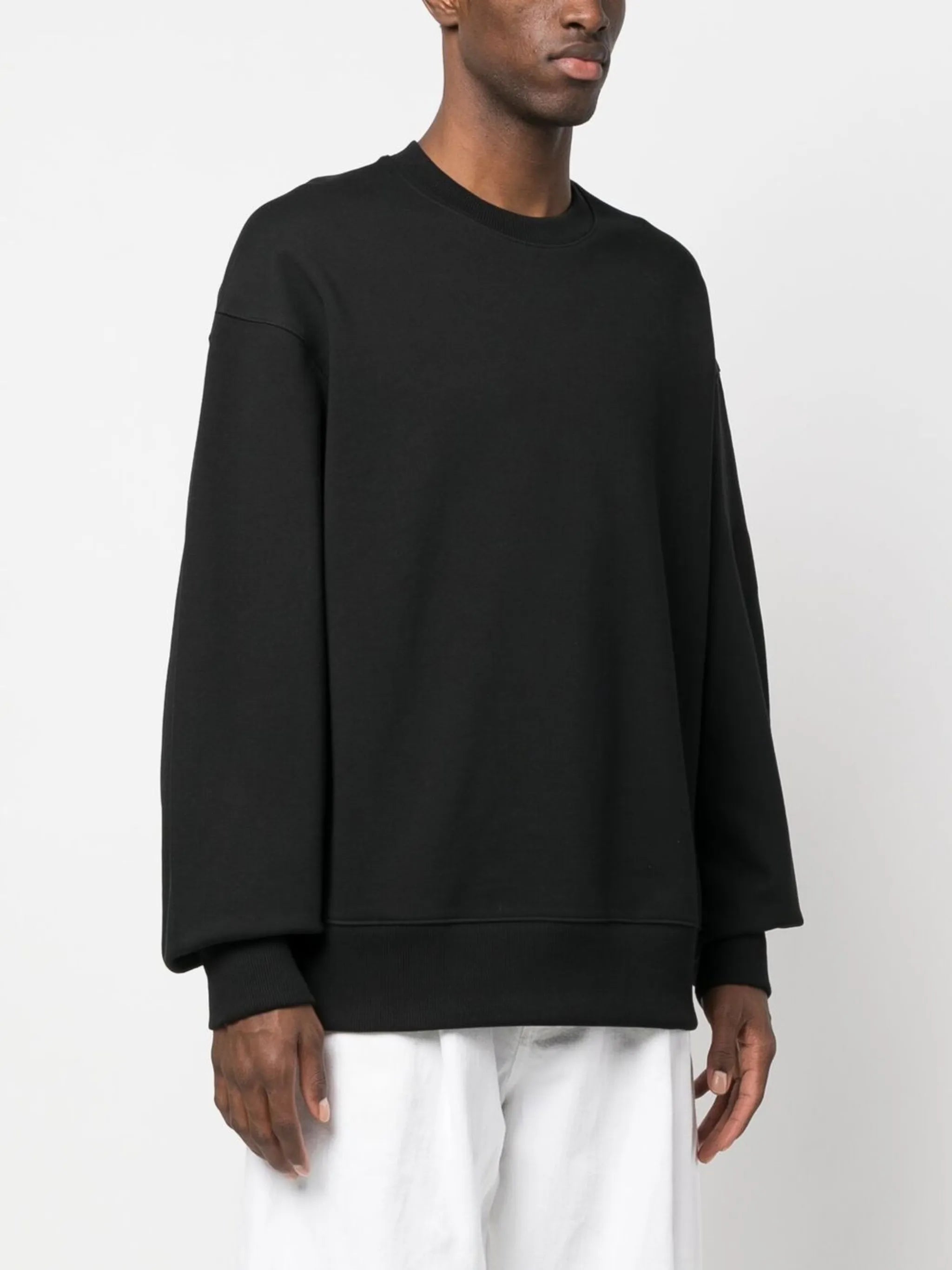 logo print crew neck sweatshirt