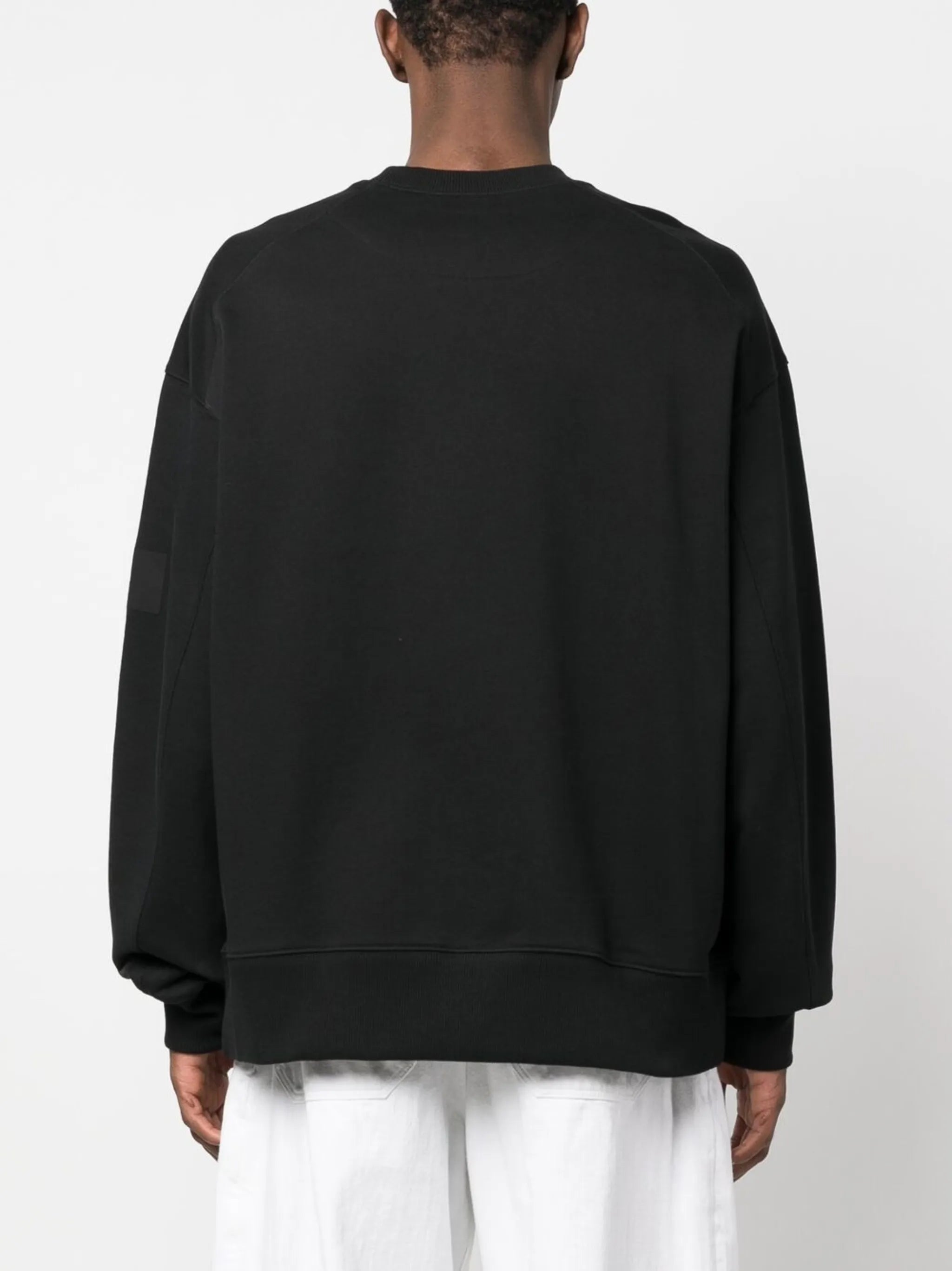 logo print crew neck sweatshirt