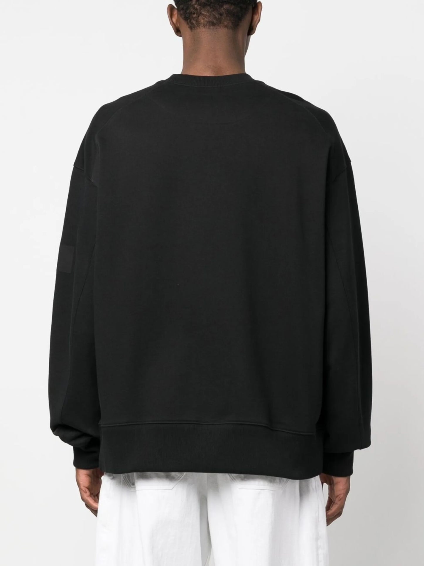 logo print crew neck sweatshirt