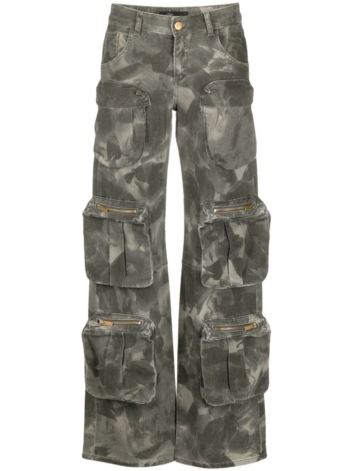 camouflage-print cargo trousers