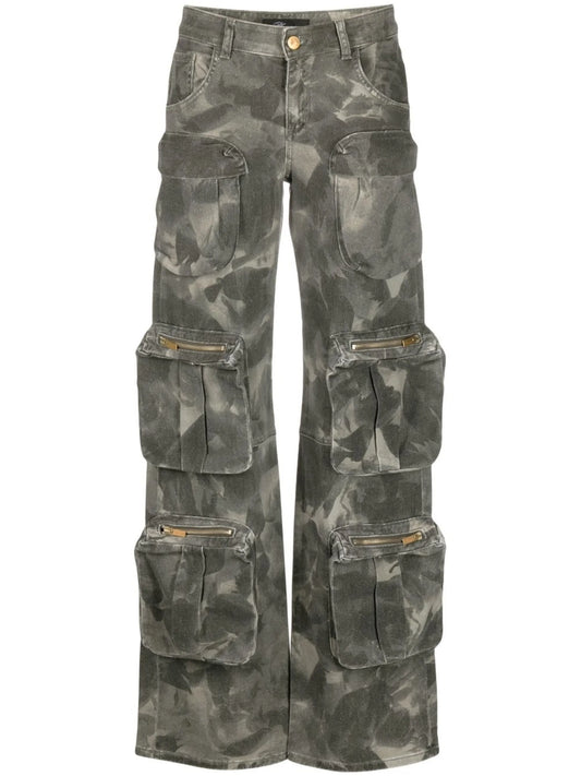 camouflage-print cargo trousers