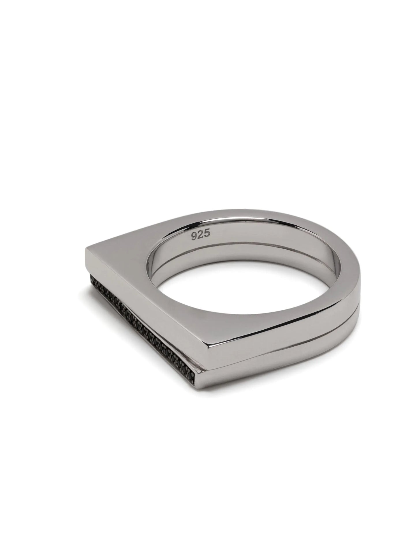 sterling silver Step spinel ring