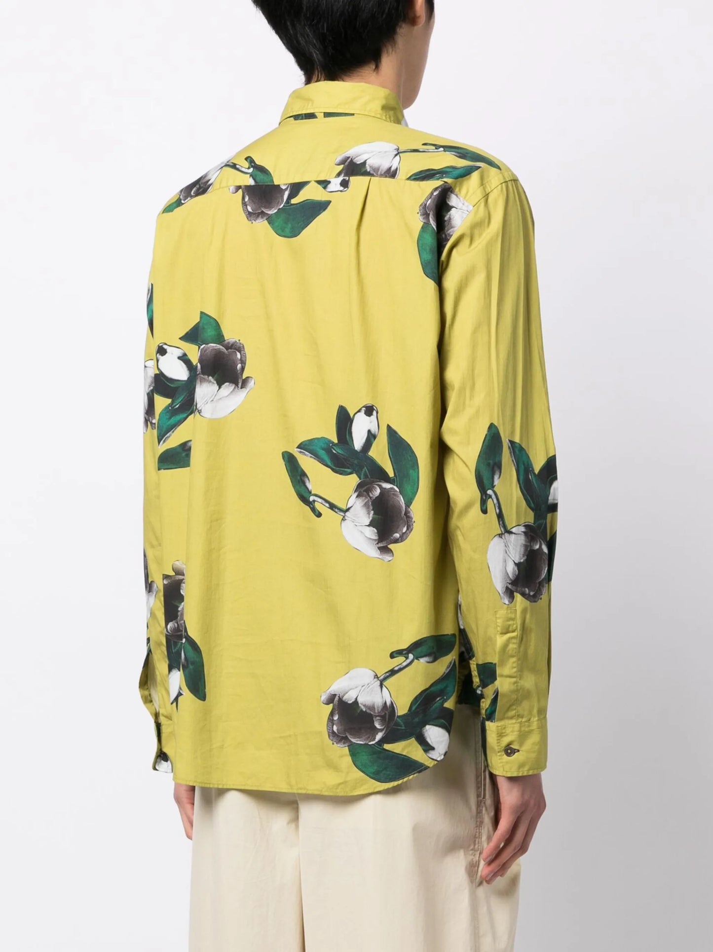 floral-print cotton shirt