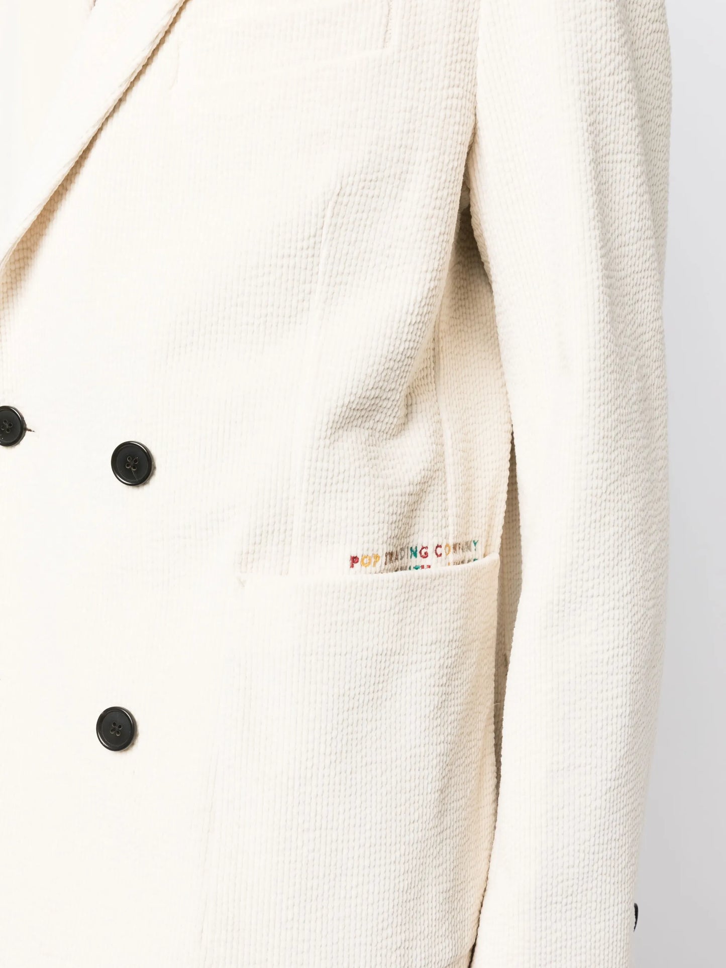double-breasted buttoned blazer