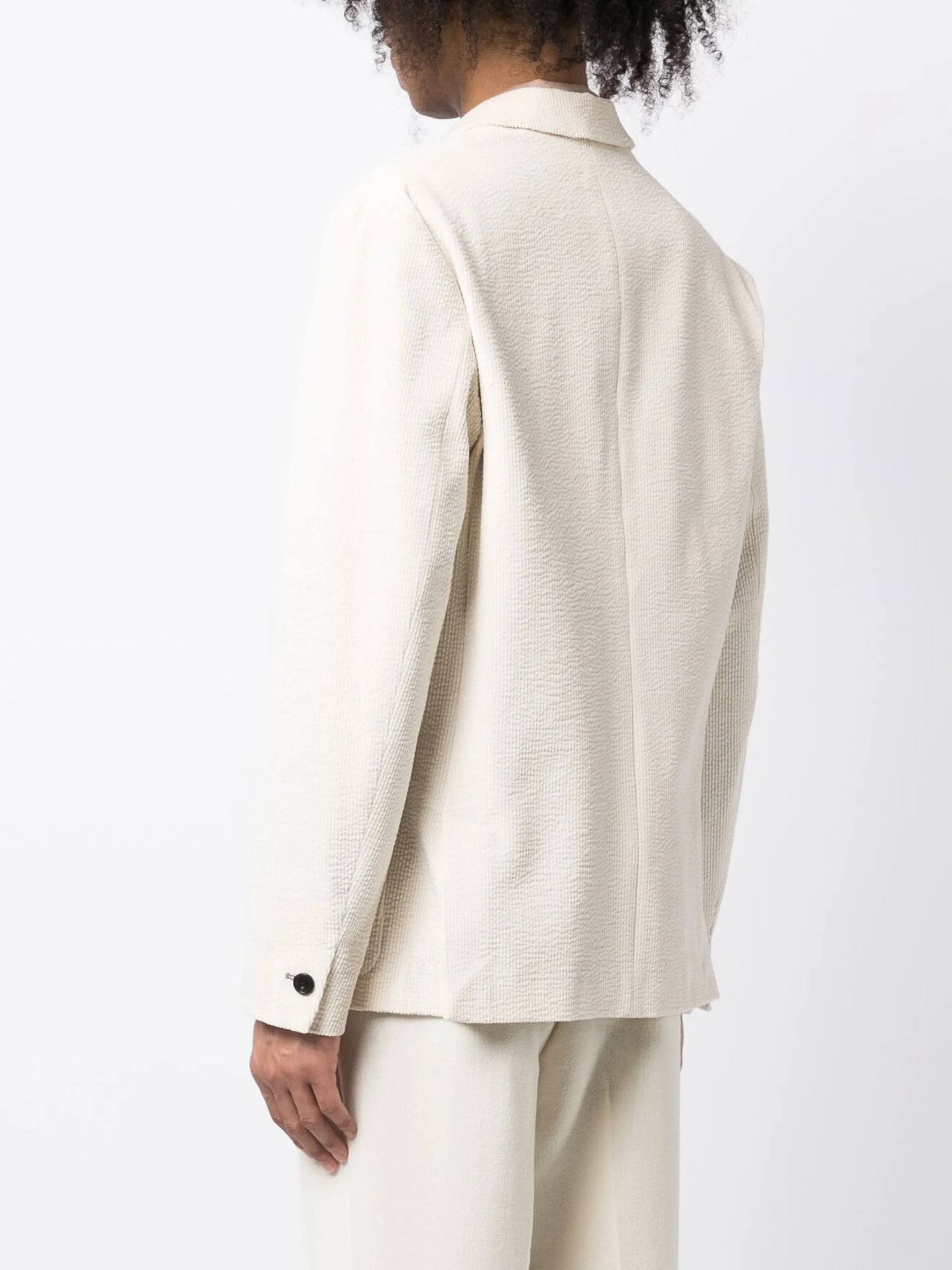 double-breasted buttoned blazer
