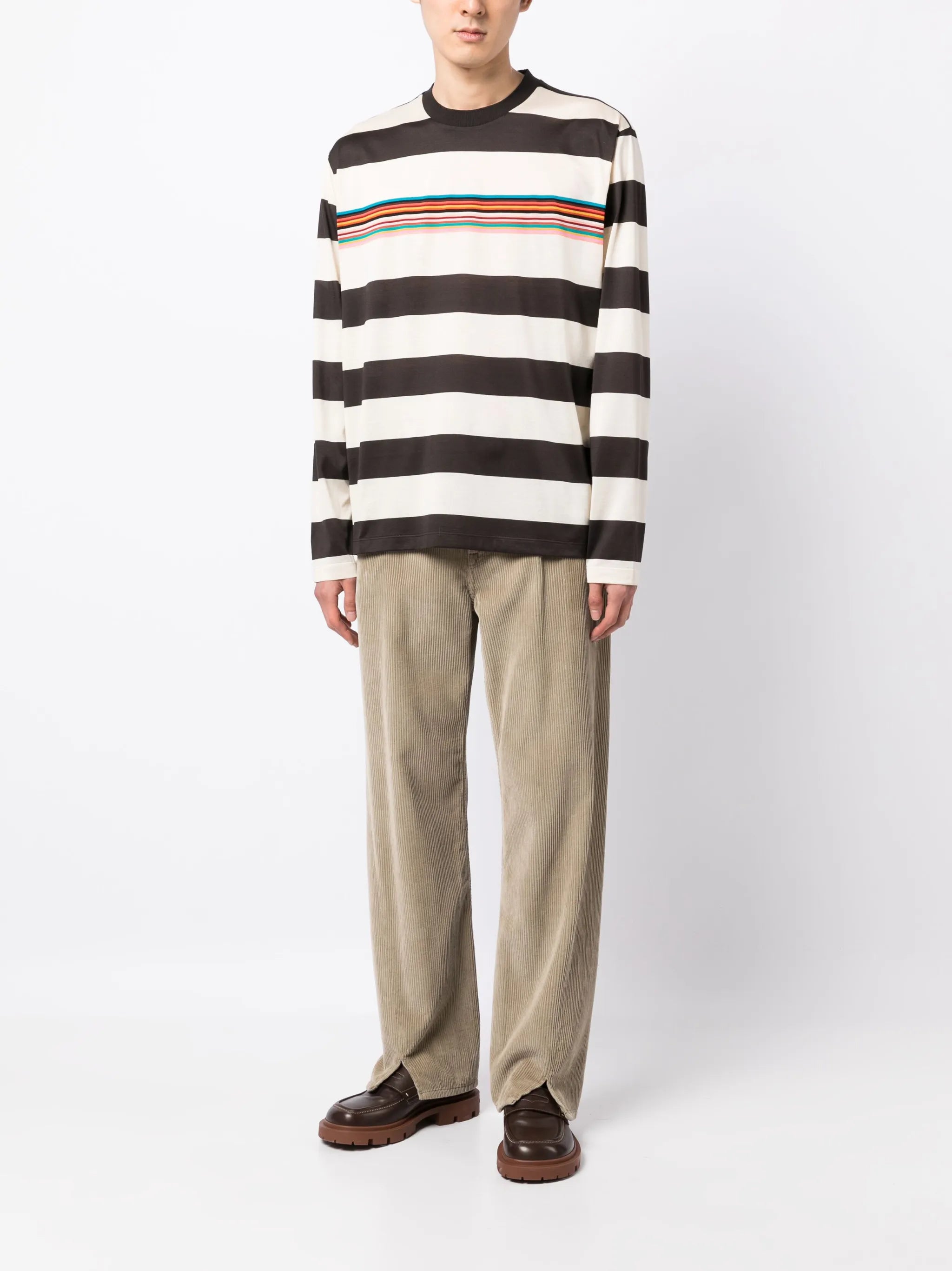 striped long-sleeve T-shirt