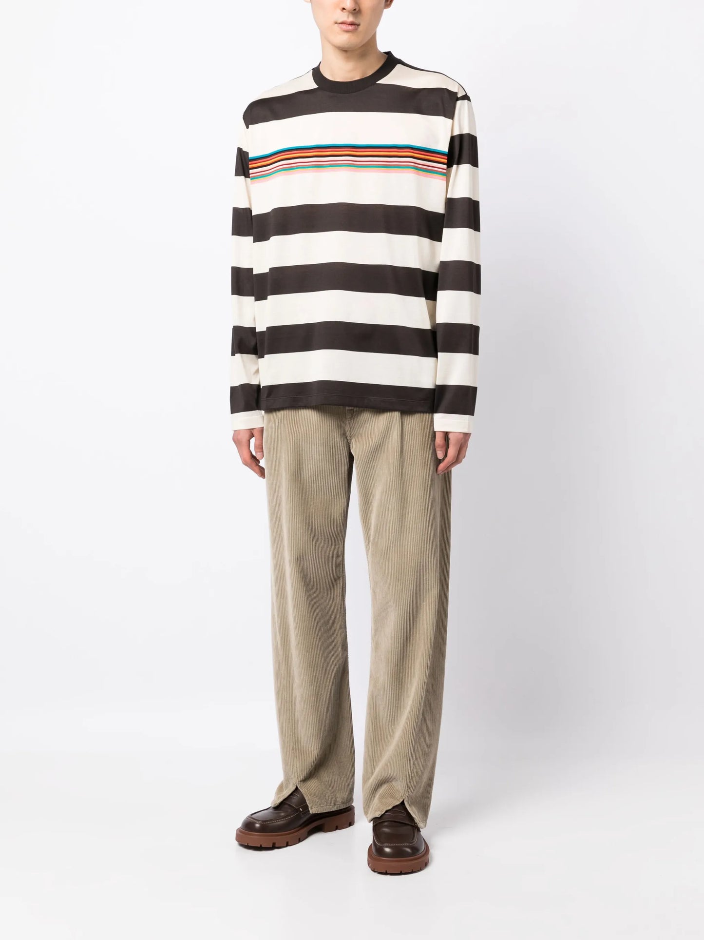 striped long-sleeve T-shirt
