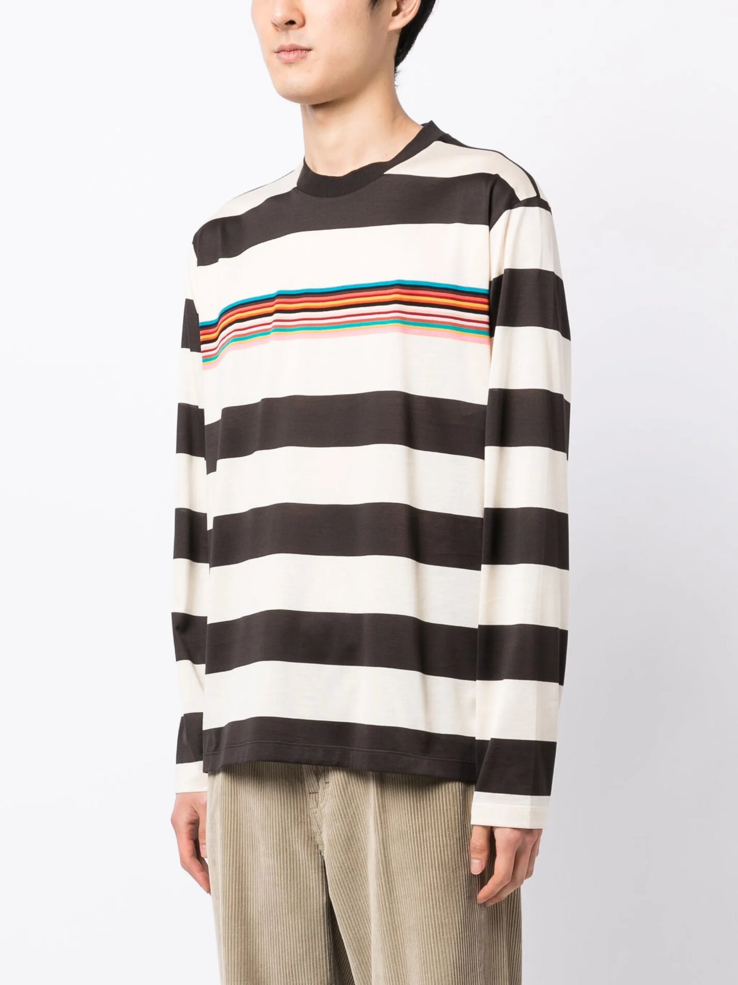 striped long-sleeve T-shirt