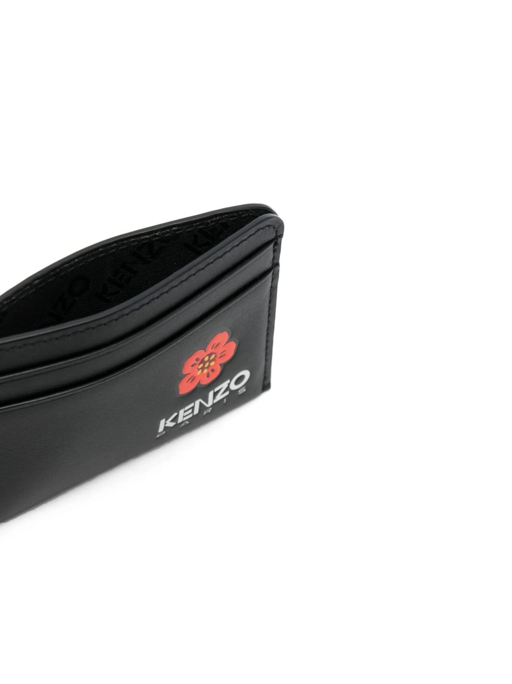 logo-print cardholder