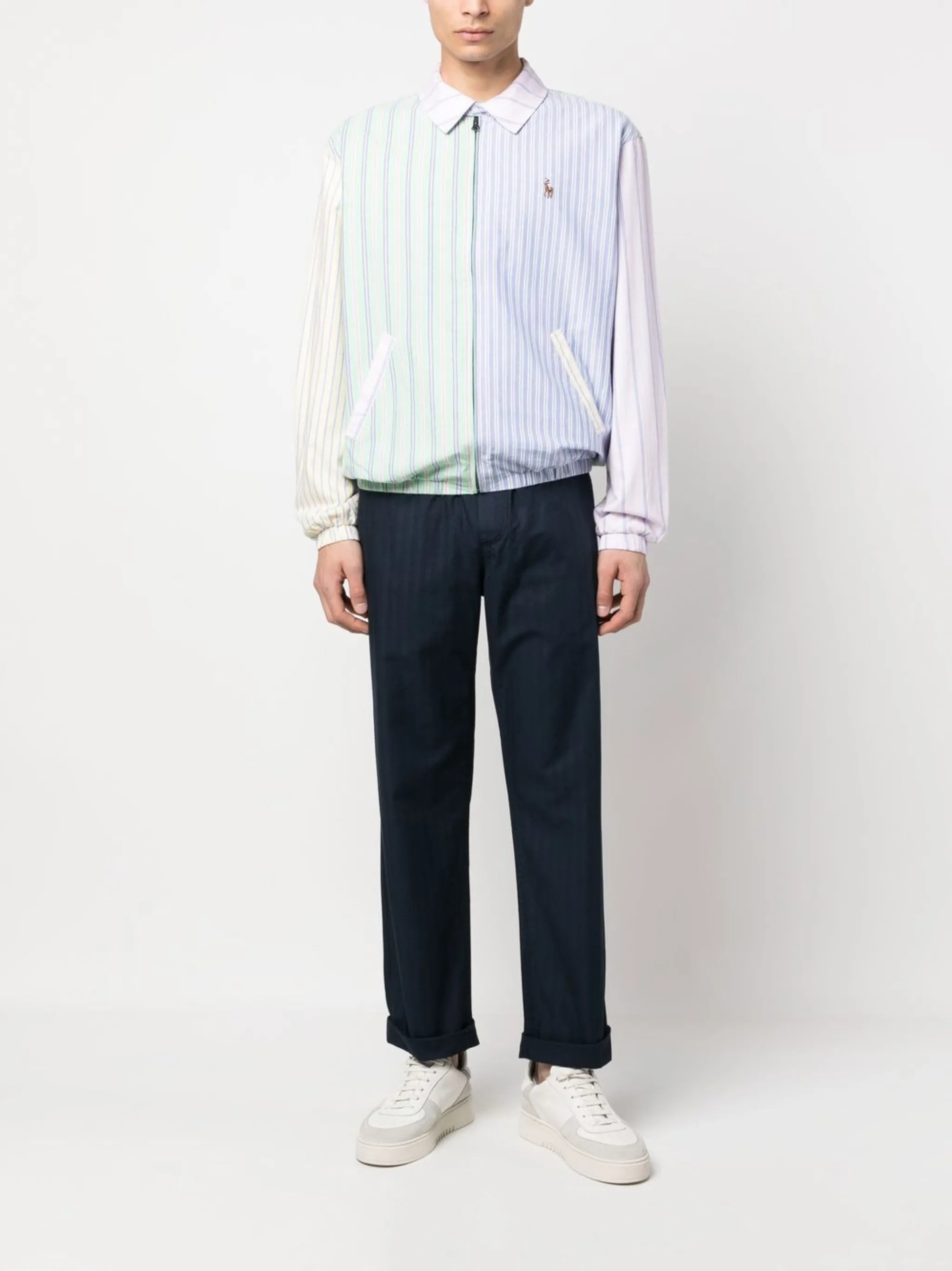 Bayport striped zip-up jacket