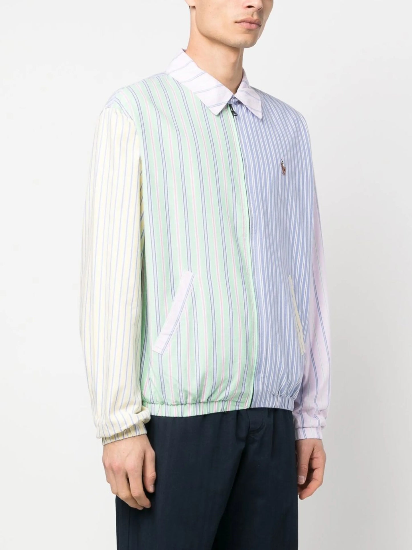 Bayport striped zip-up jacket