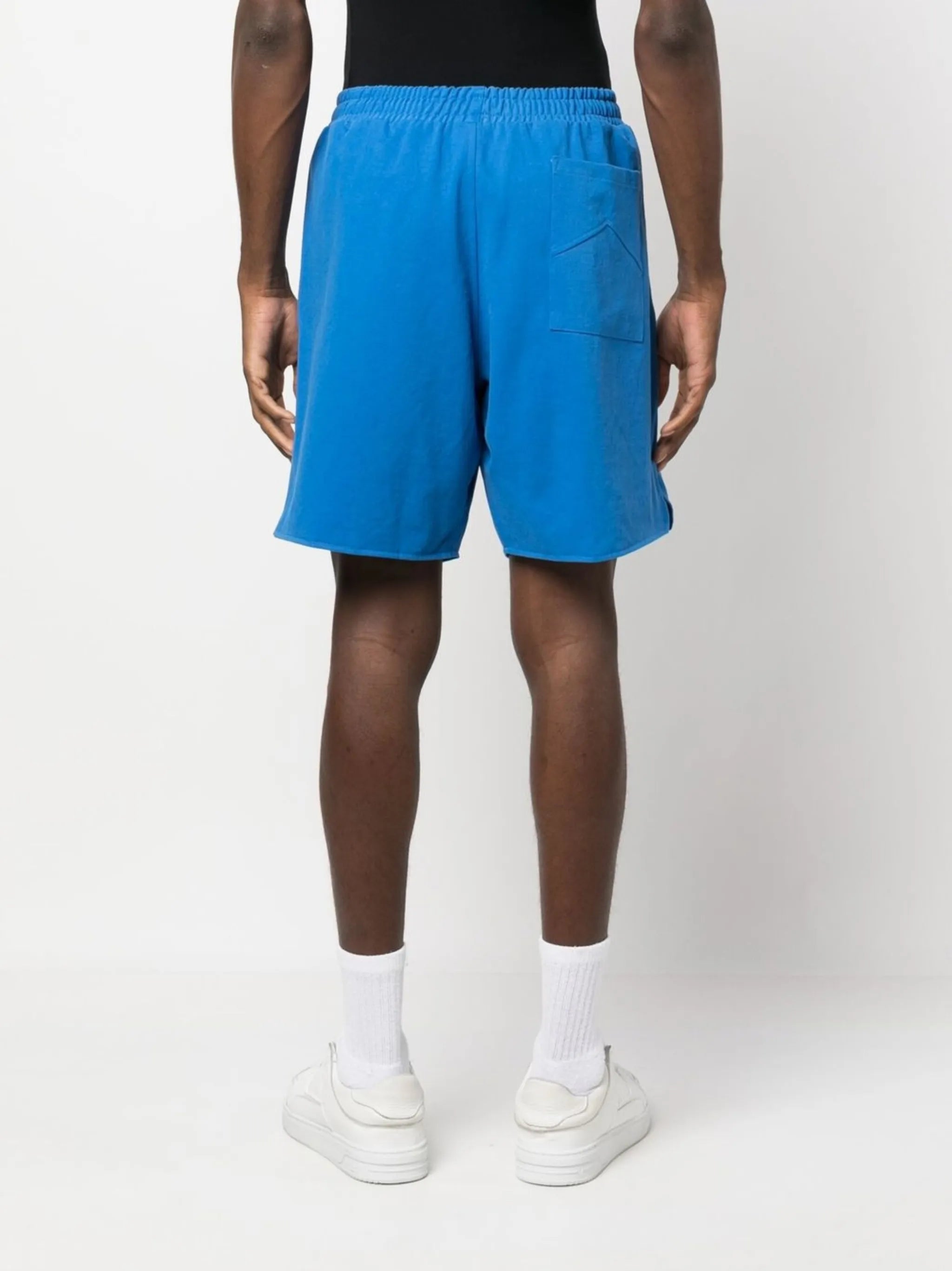 embroidered-logo drawstring shorts