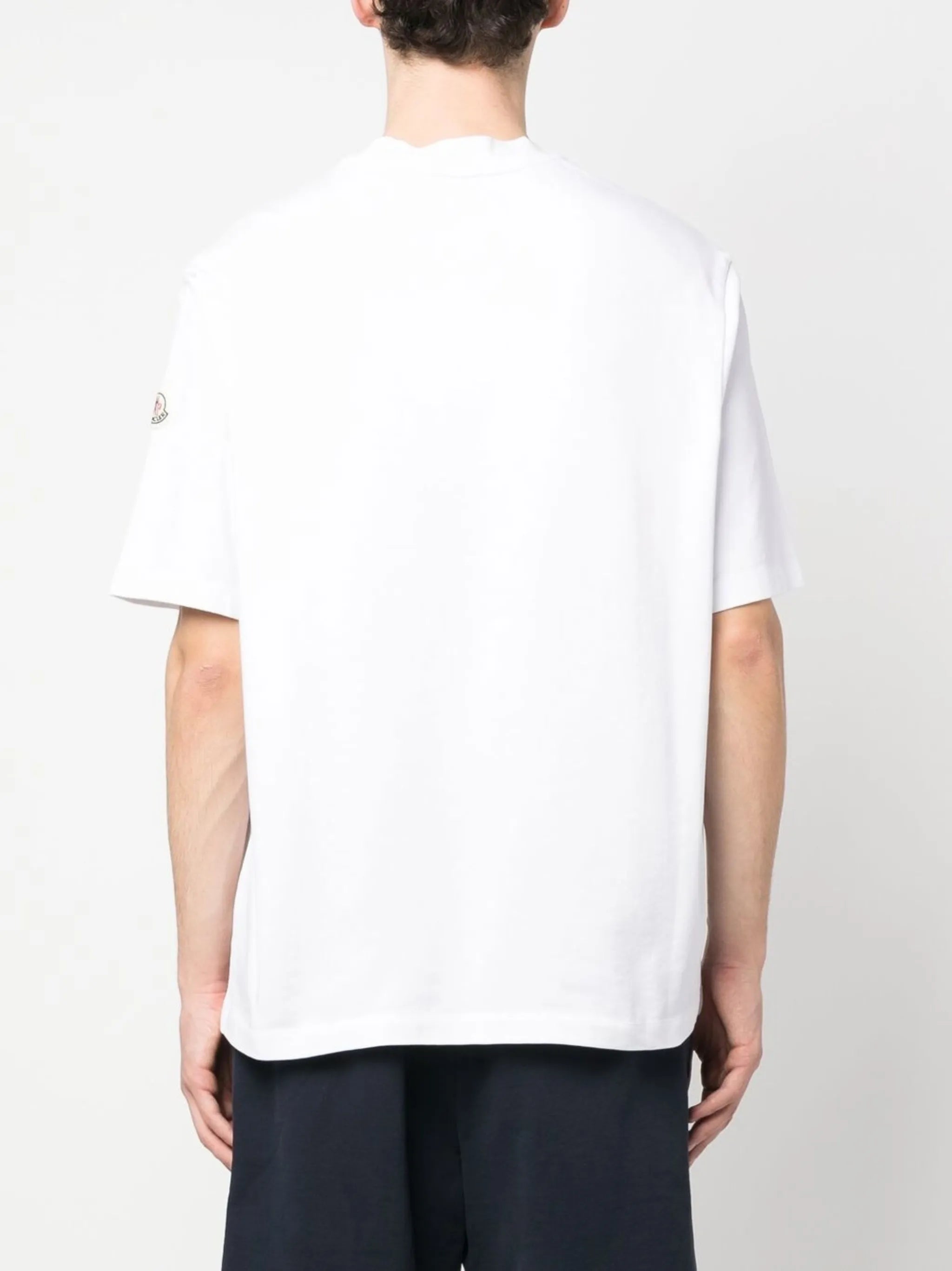 logo-embroidered cotton T-shirt