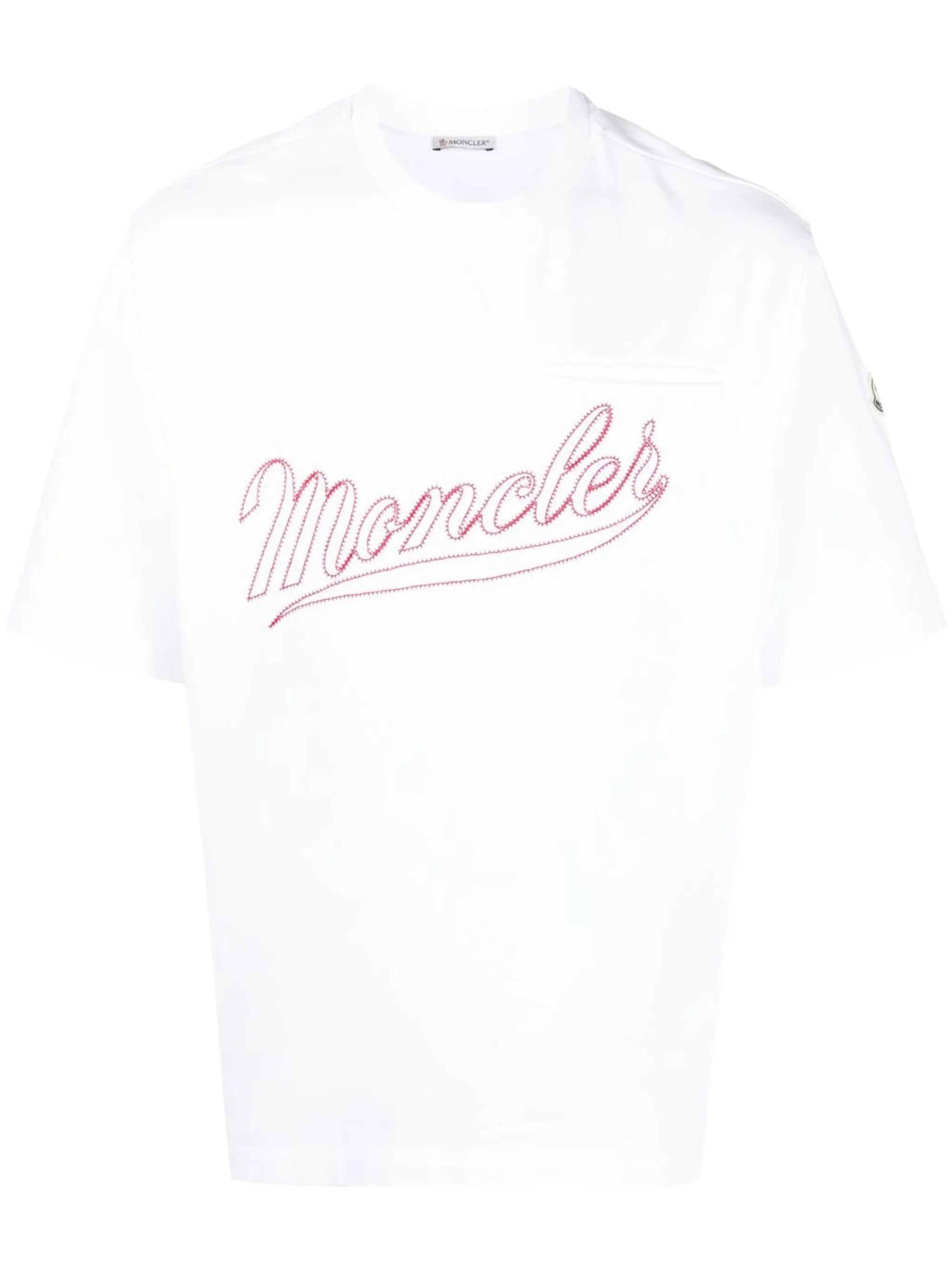 logo-embroidered cotton T-shirt