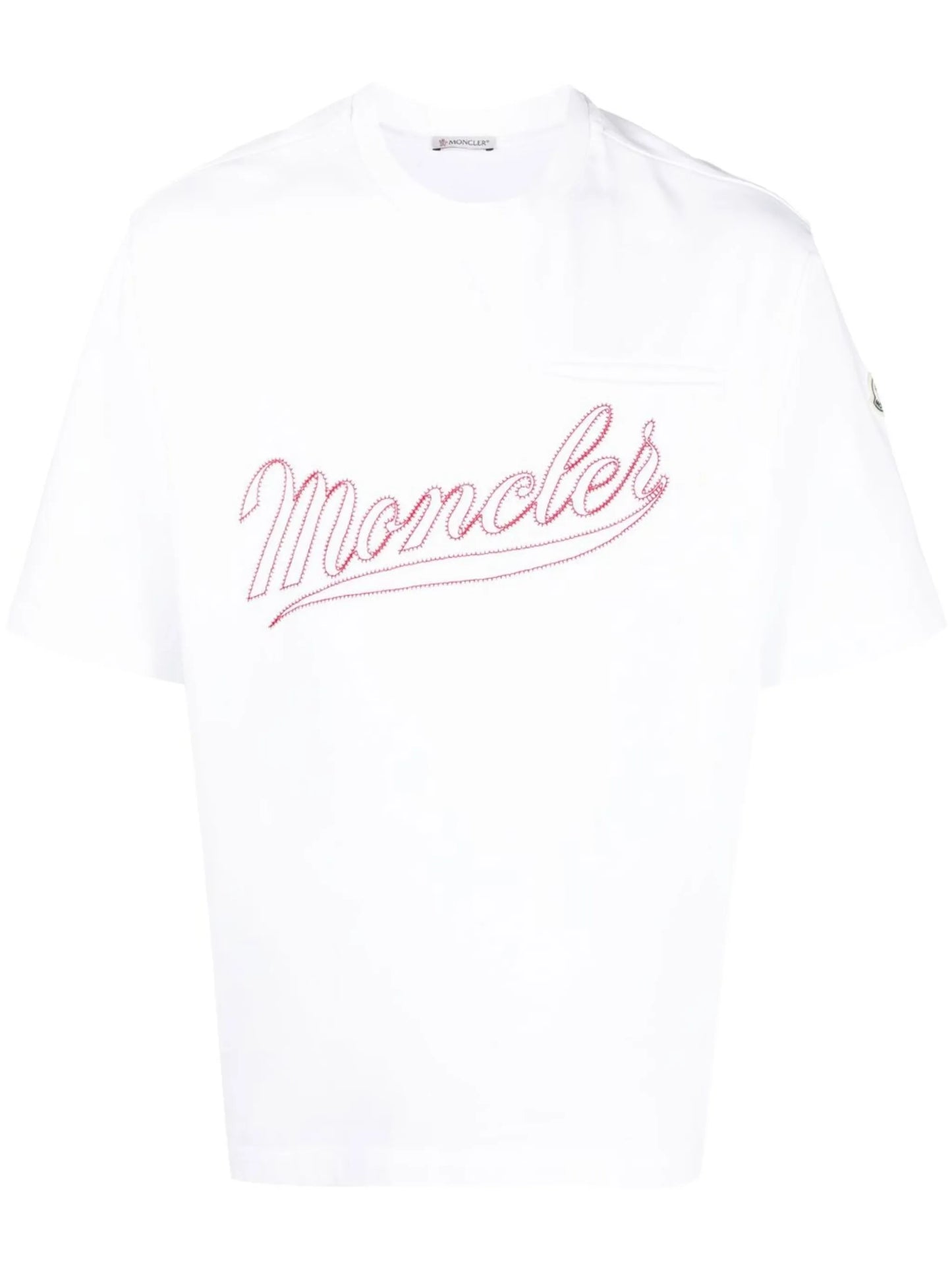 logo-embroidered cotton T-shirt