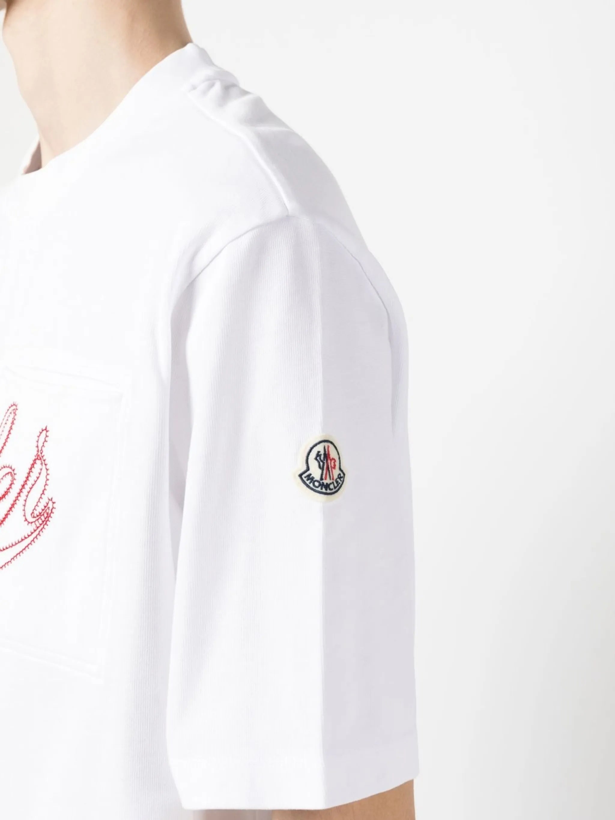 logo-embroidered cotton T-shirt