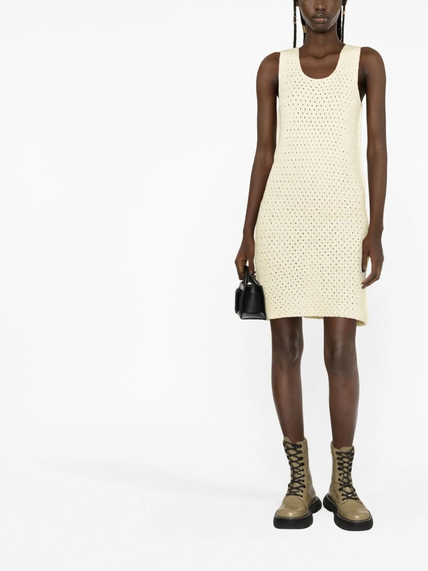 open-knit minidress