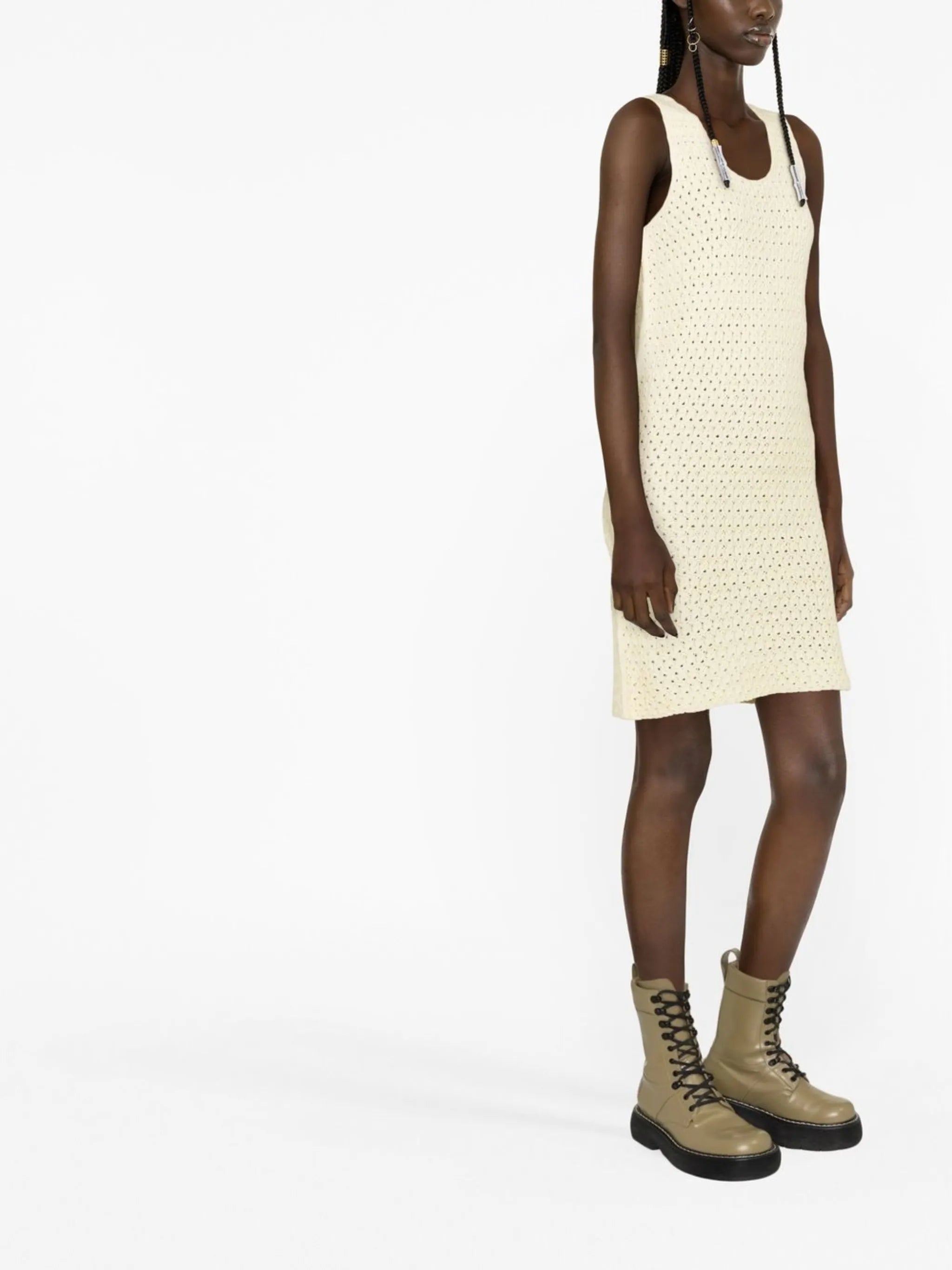 open-knit minidress