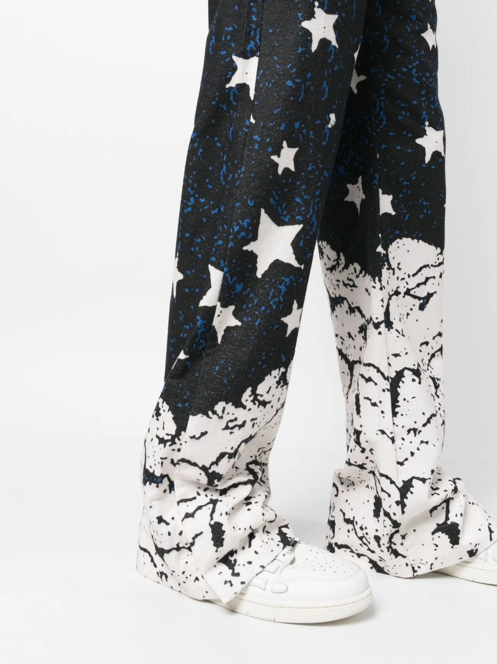 graphic-print trousers