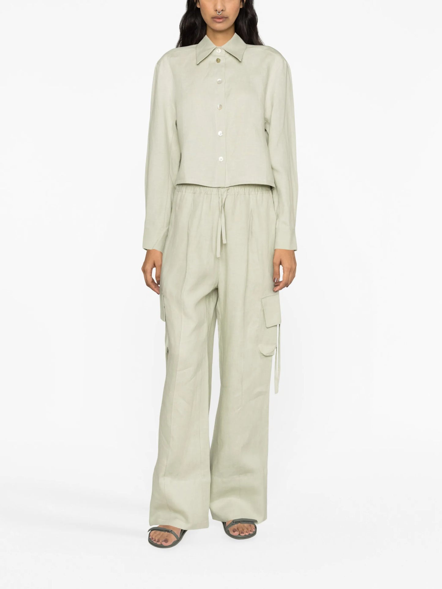 Safari linen blouse