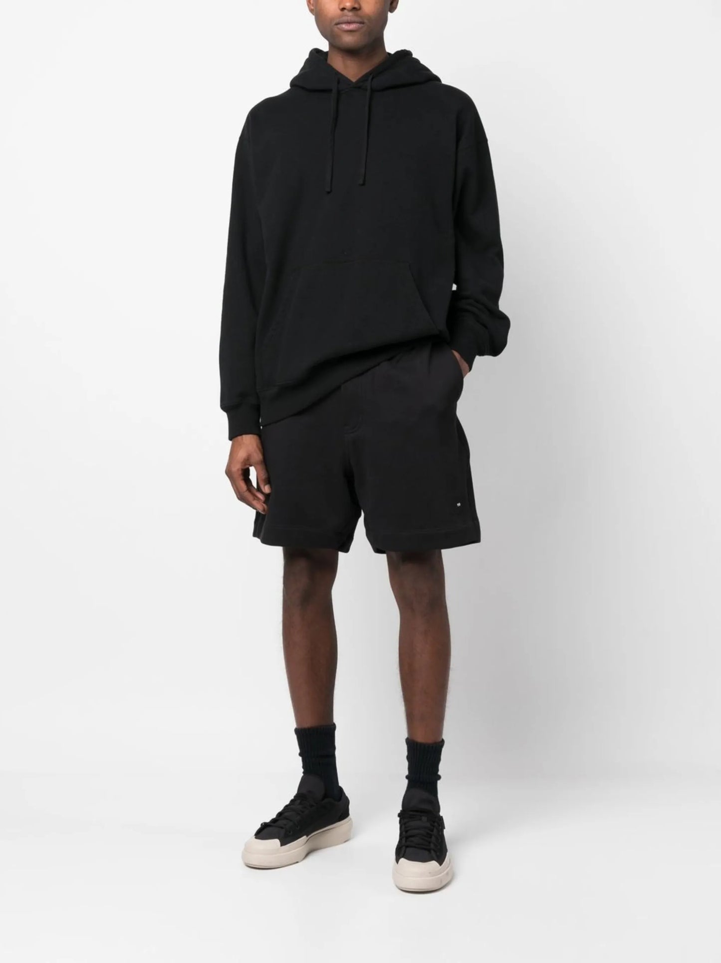 logo-print track shorts