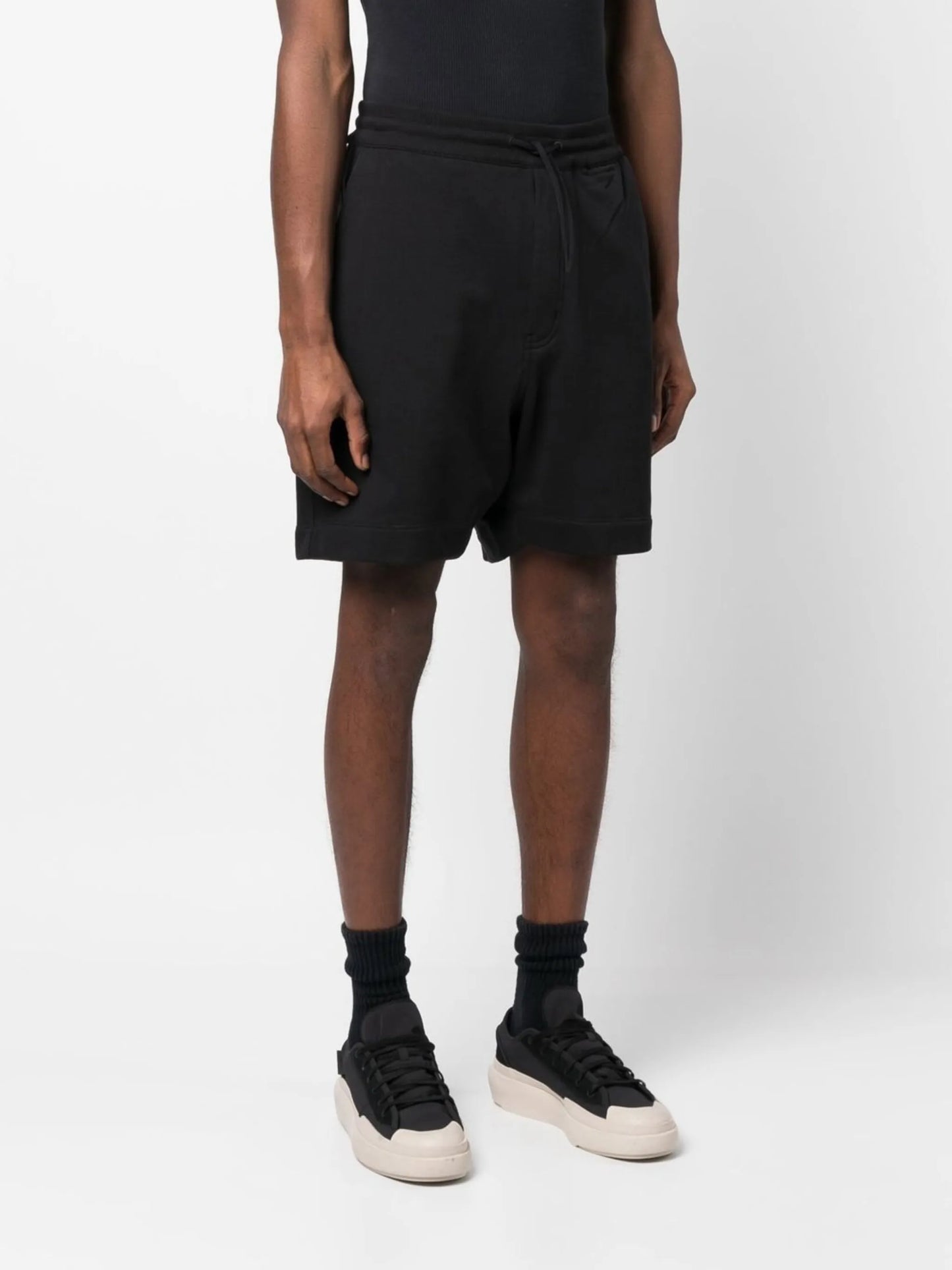logo-print track shorts