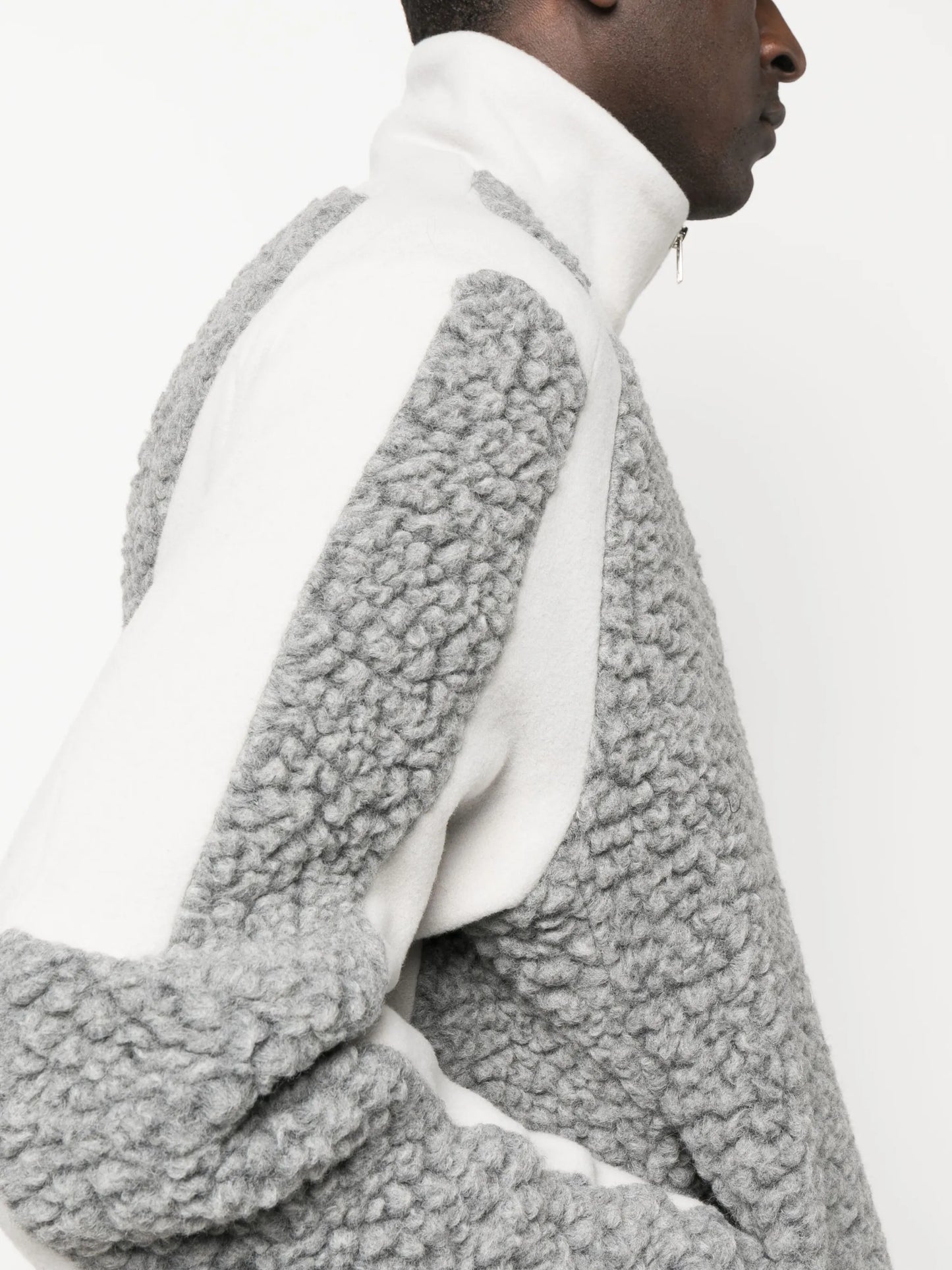 two-tone fleece jacket