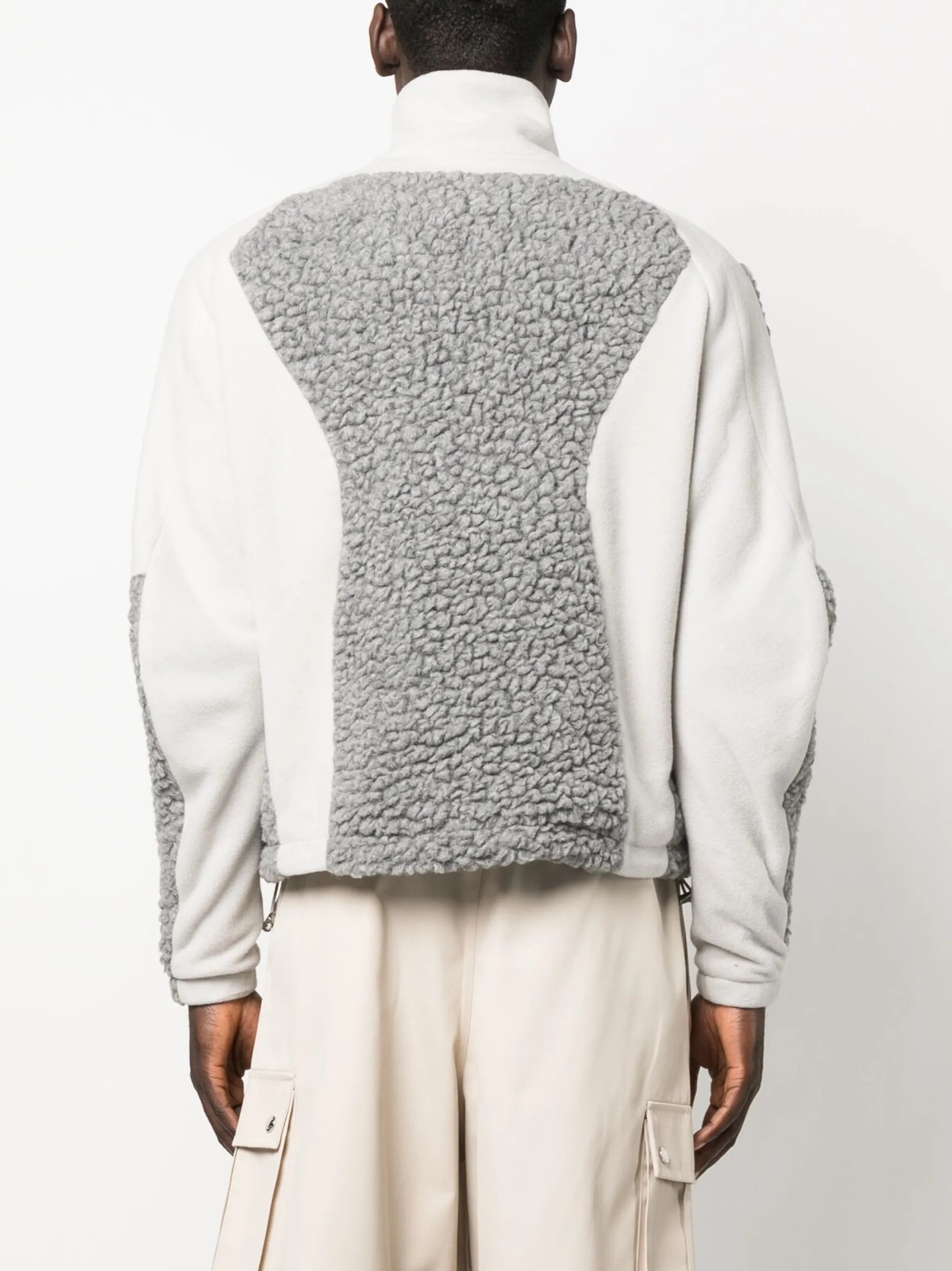 two-tone fleece jacket